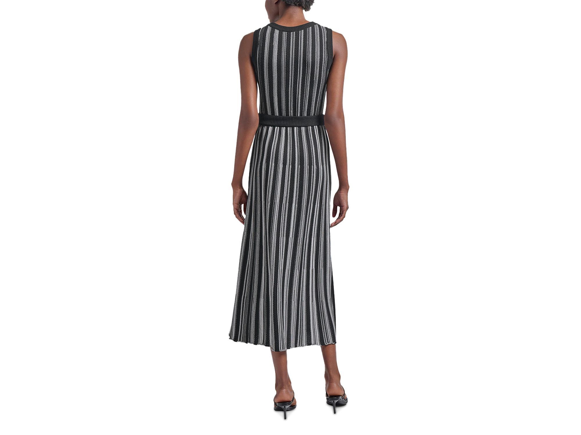 Rib Knit Striped Maxi Dress — Image 4