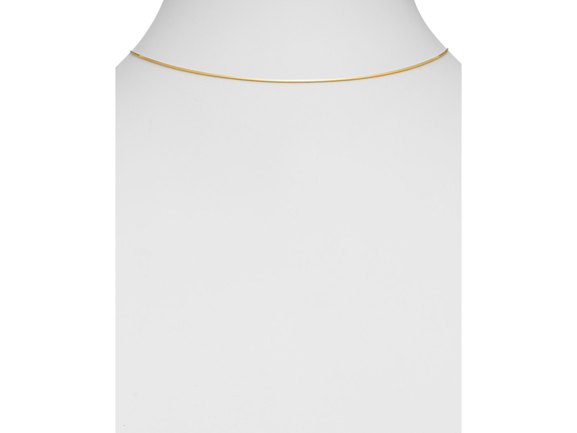 14K Yellow Gold Collar Necklace, 16" — Image 3