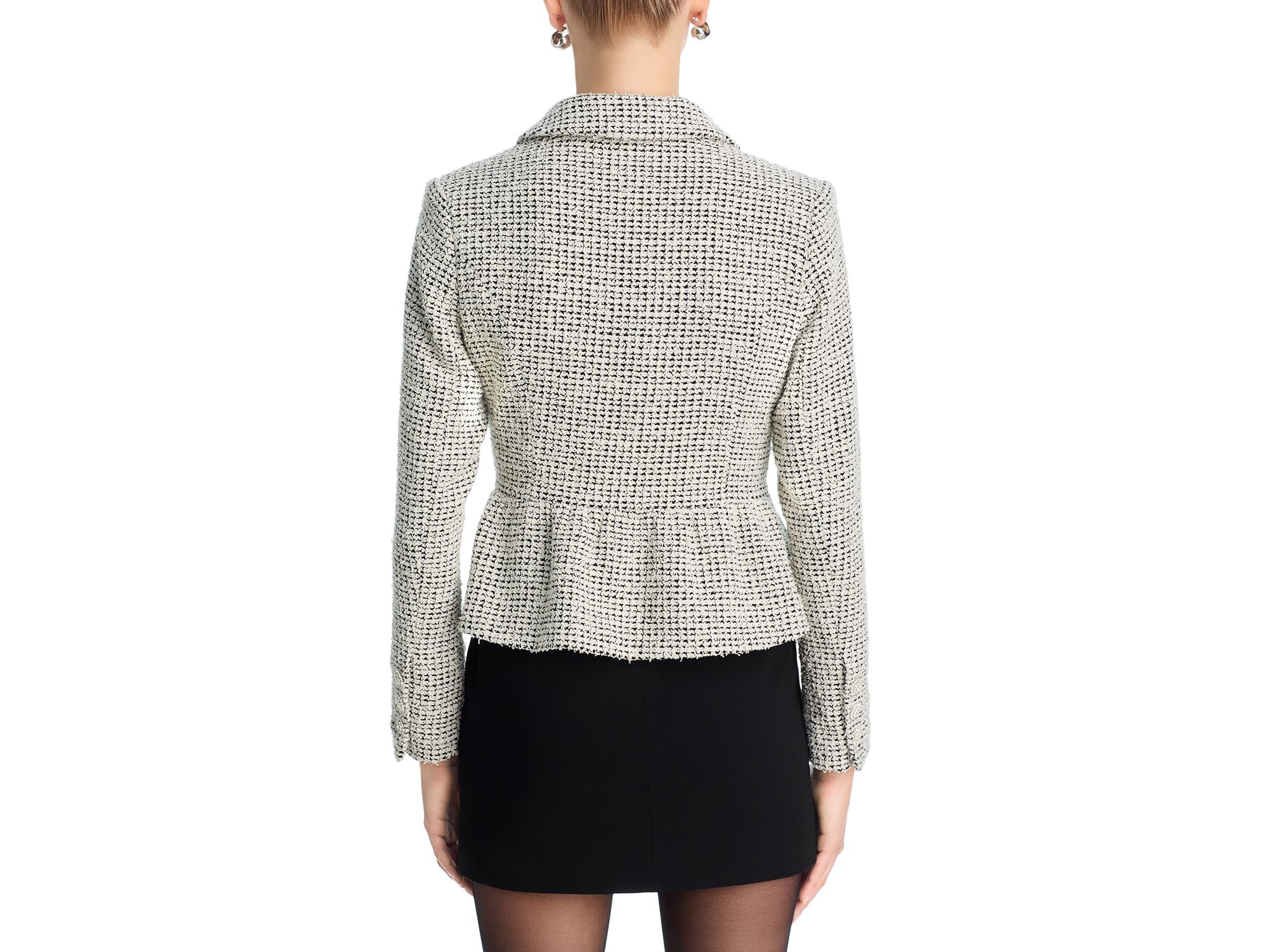 Tweed Flounce Blazer - Exclusive — Image 3
