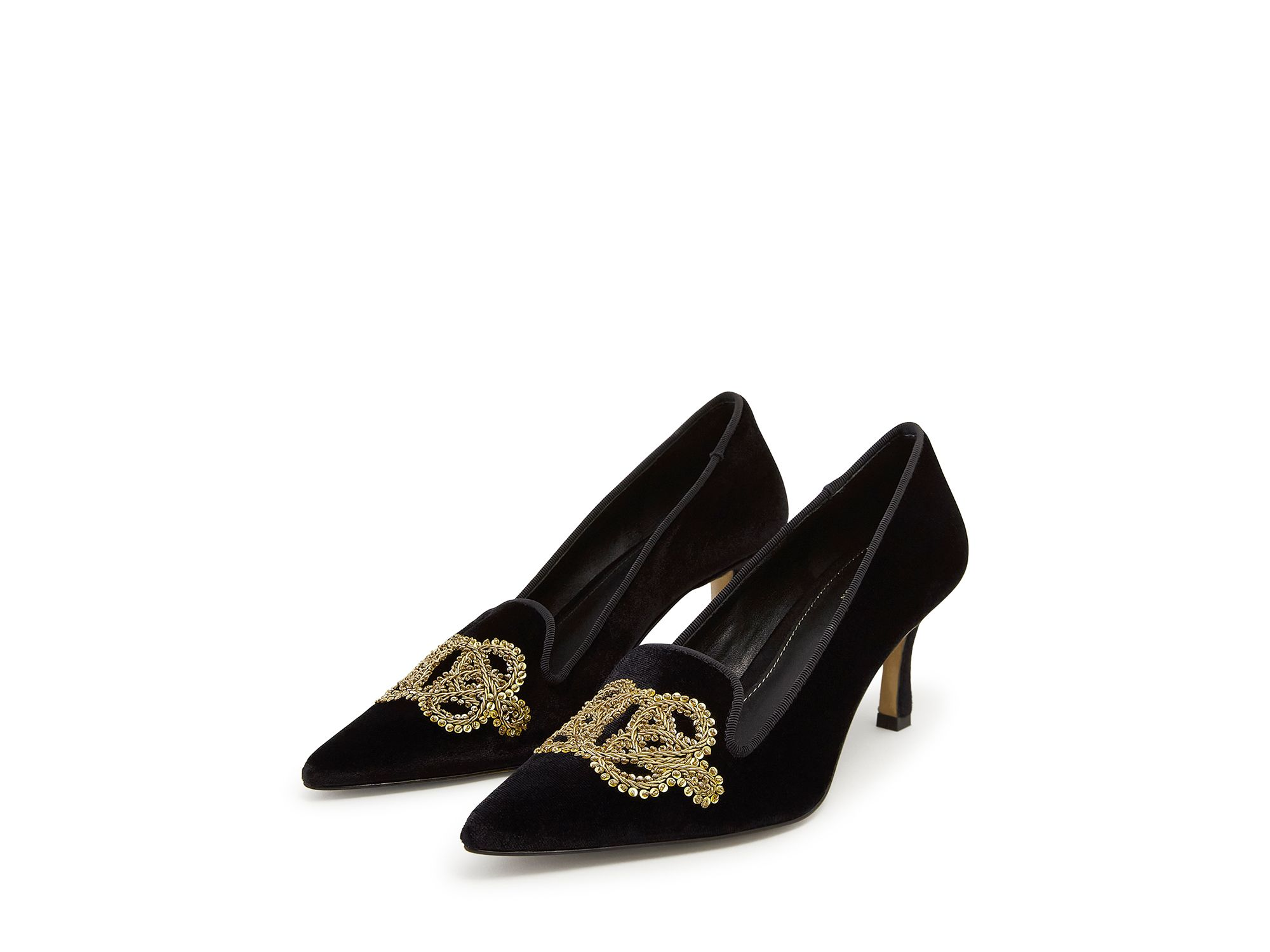 Women's Keston Court Pointed Toe Kitten Heel Pumps — Image 5
