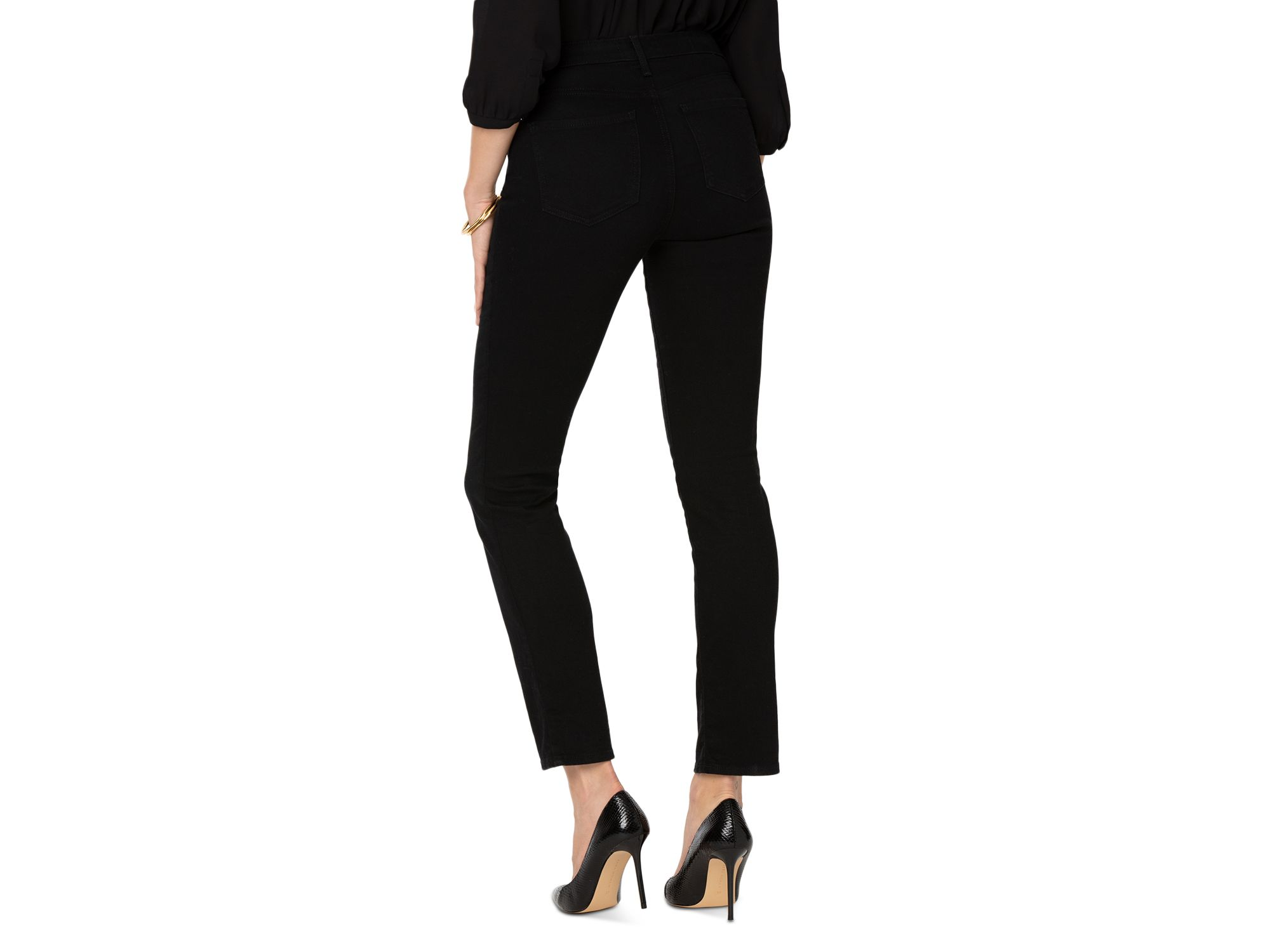 Petites Sheri Slim Leg Jeans in Black — Image 5