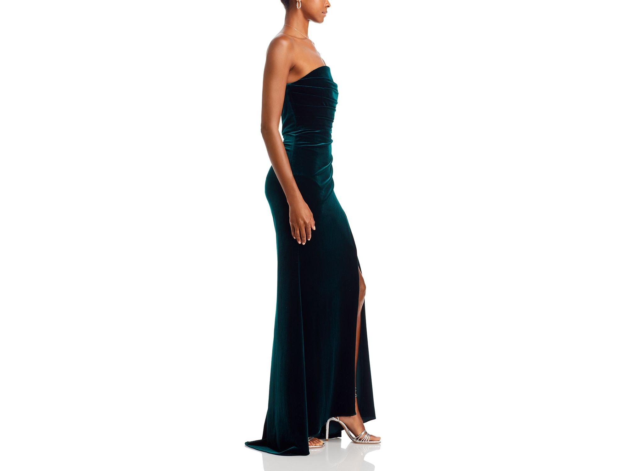 Velvet Strapless Gown - Exclusive — Image 6