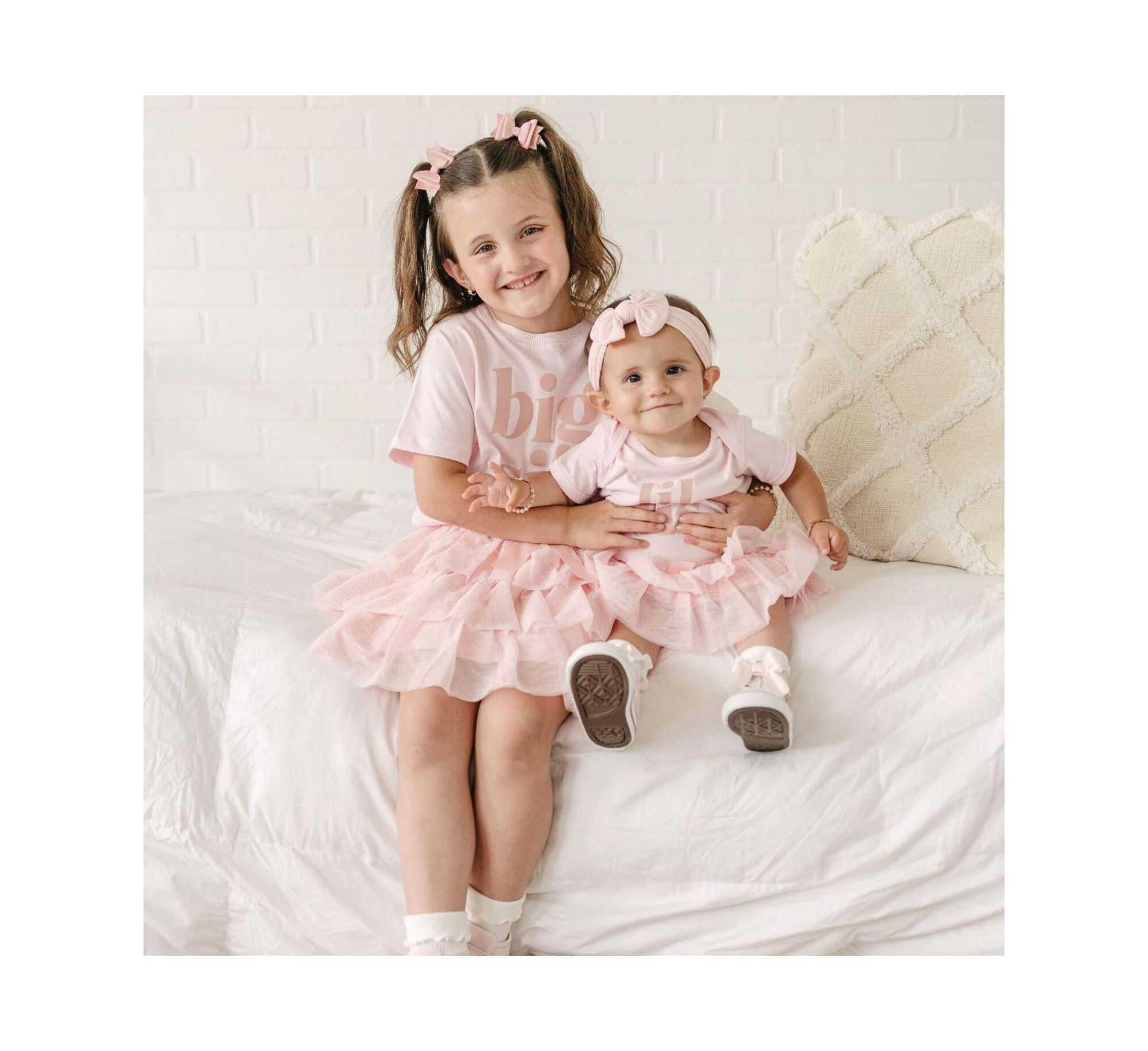 Girls' Big Sis Short Sleeve T-Shirt - Baby — Image 3