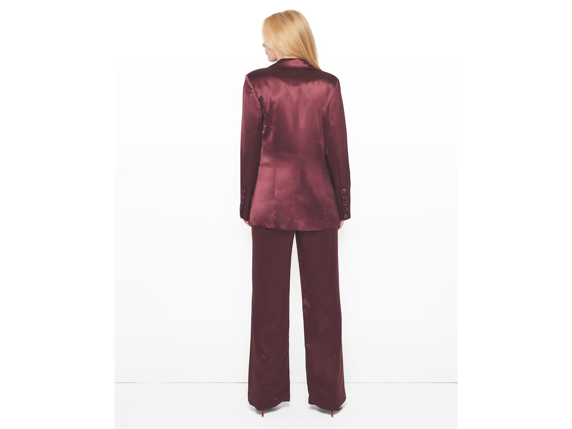 Collins Satin Boyfriend Blazer — Image 8