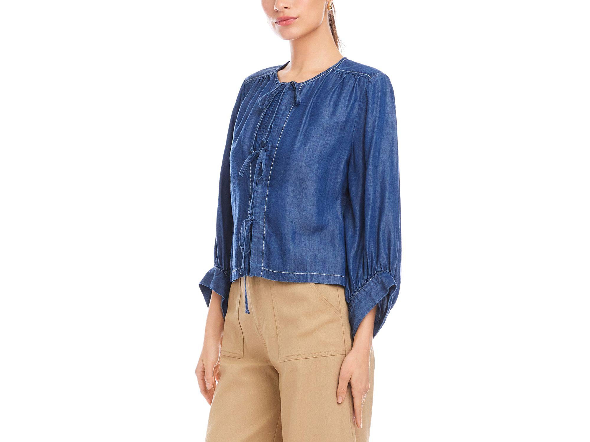 Cassie Lantern Sleeve Top — Image 3