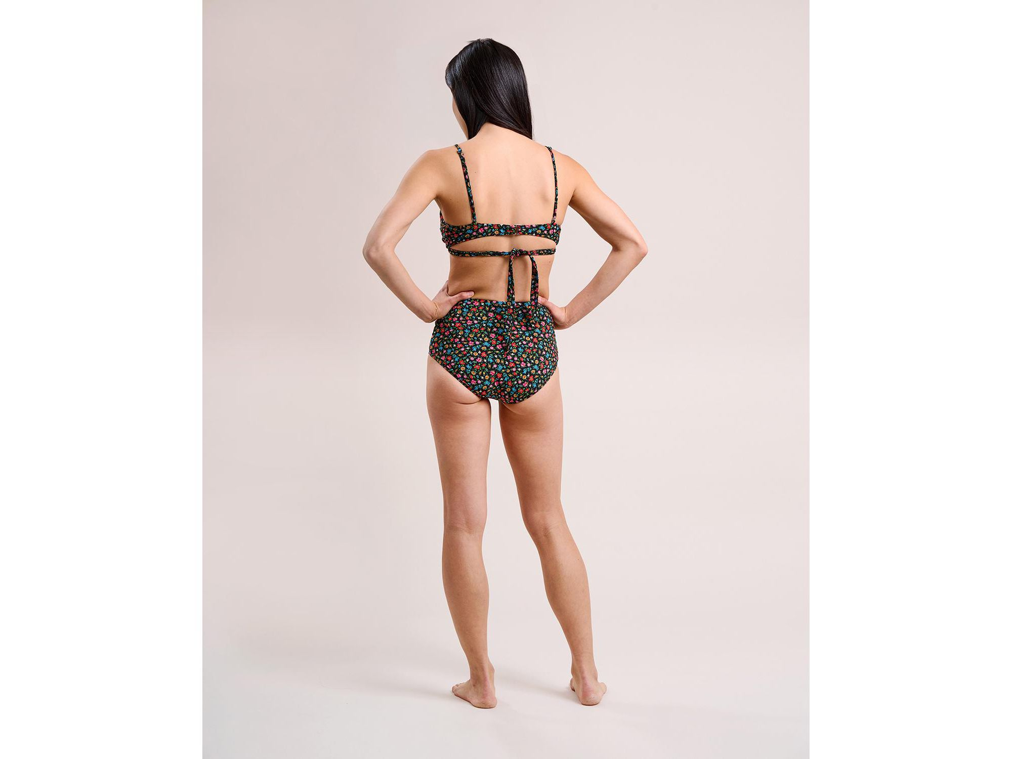 Nina High Waist Bikini Bottom — Image 3