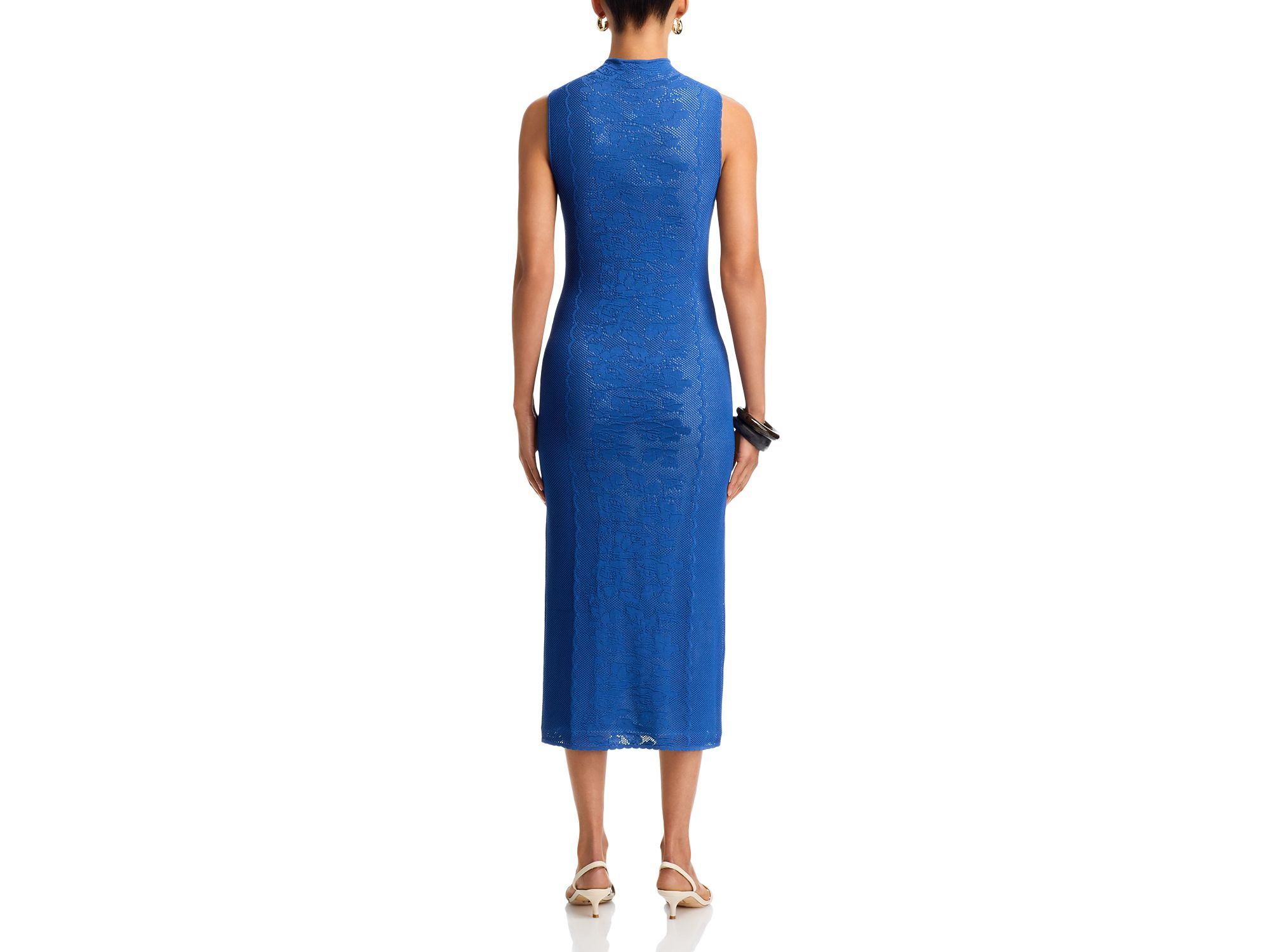 Placed Crochet Midi Dress - Exclusive — Image 3