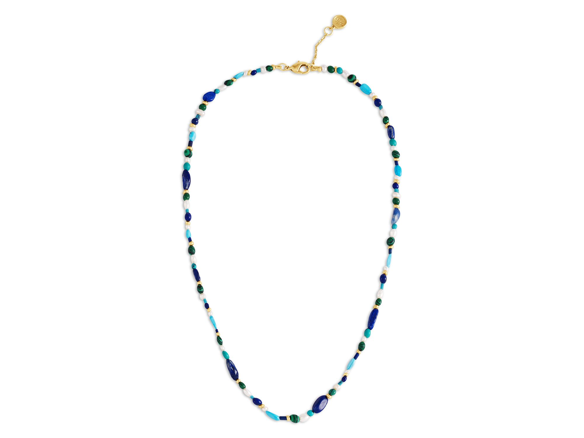 Milos Beaded Collar Necklace, 16.5"-17.5" — Image 3