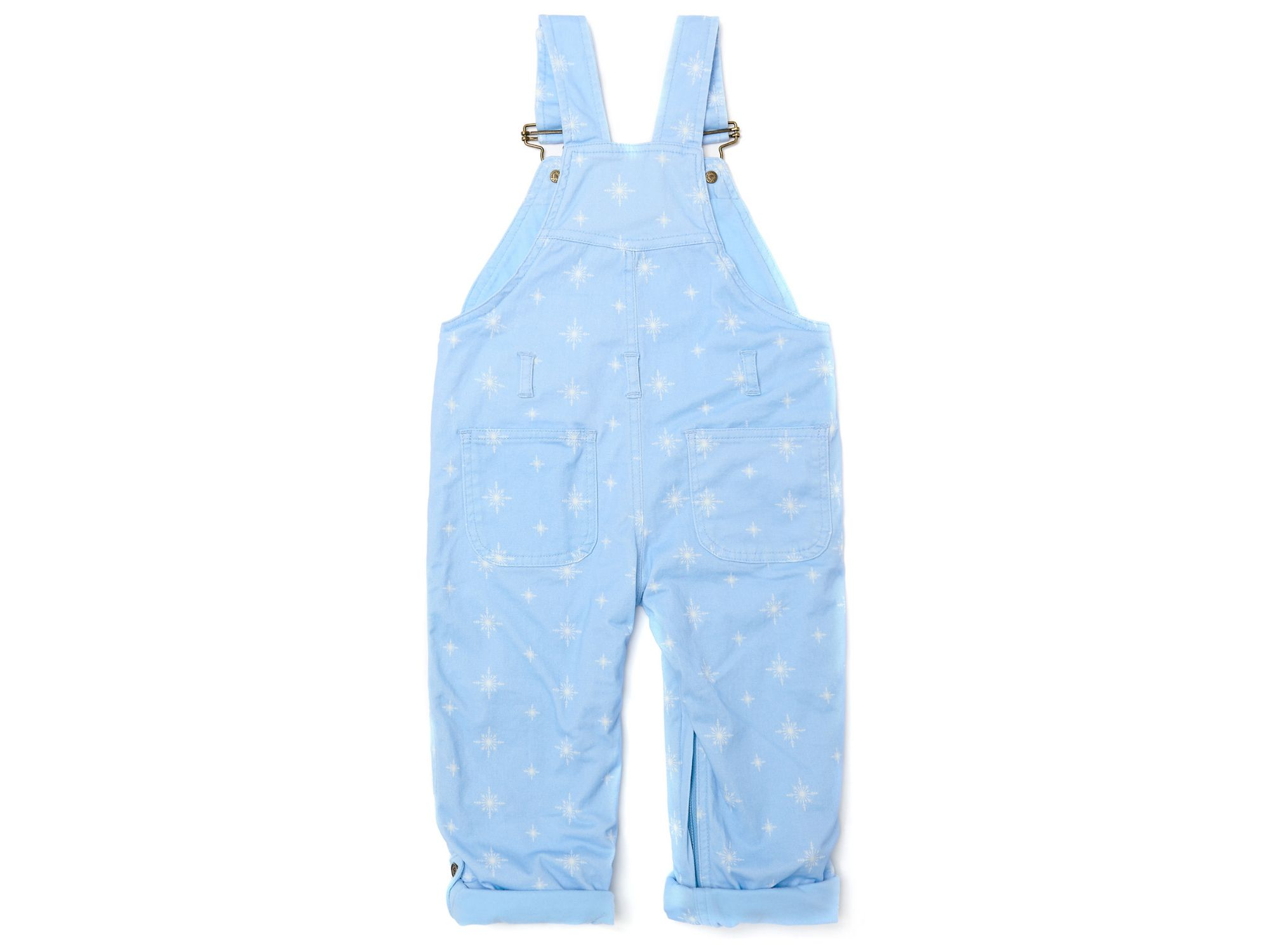 Ice Blue Snowflake Overalls - Little Kid — Image 3