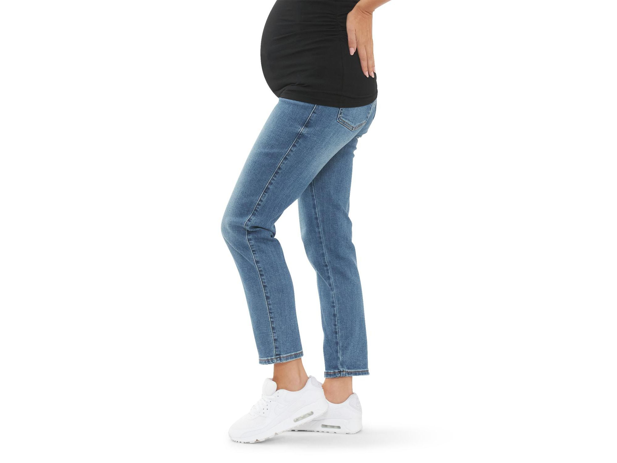 Dylan Distressed Jean in Blue — Image 3