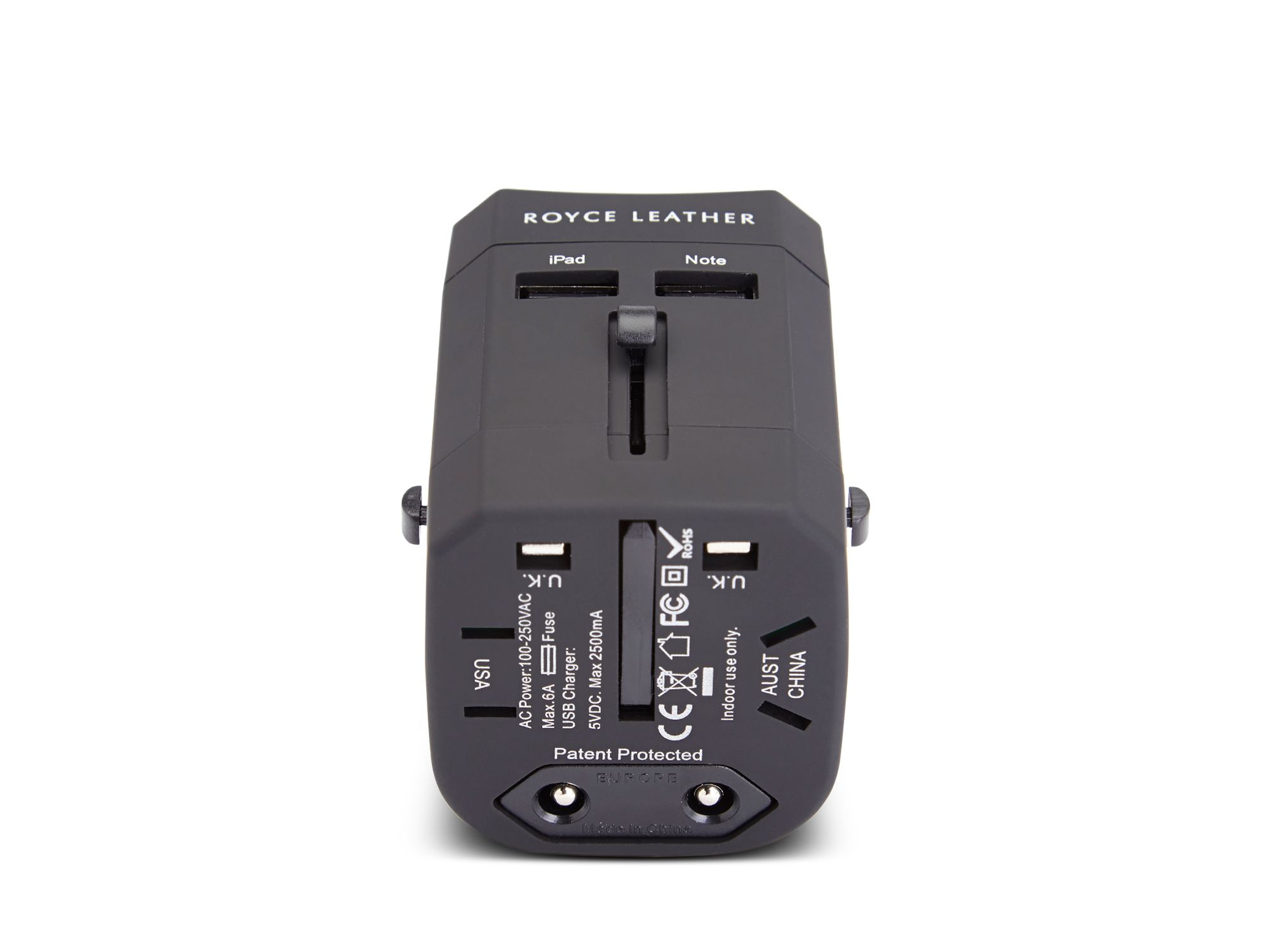 International Travel Adapter in Leather Carrying Case — Image 4