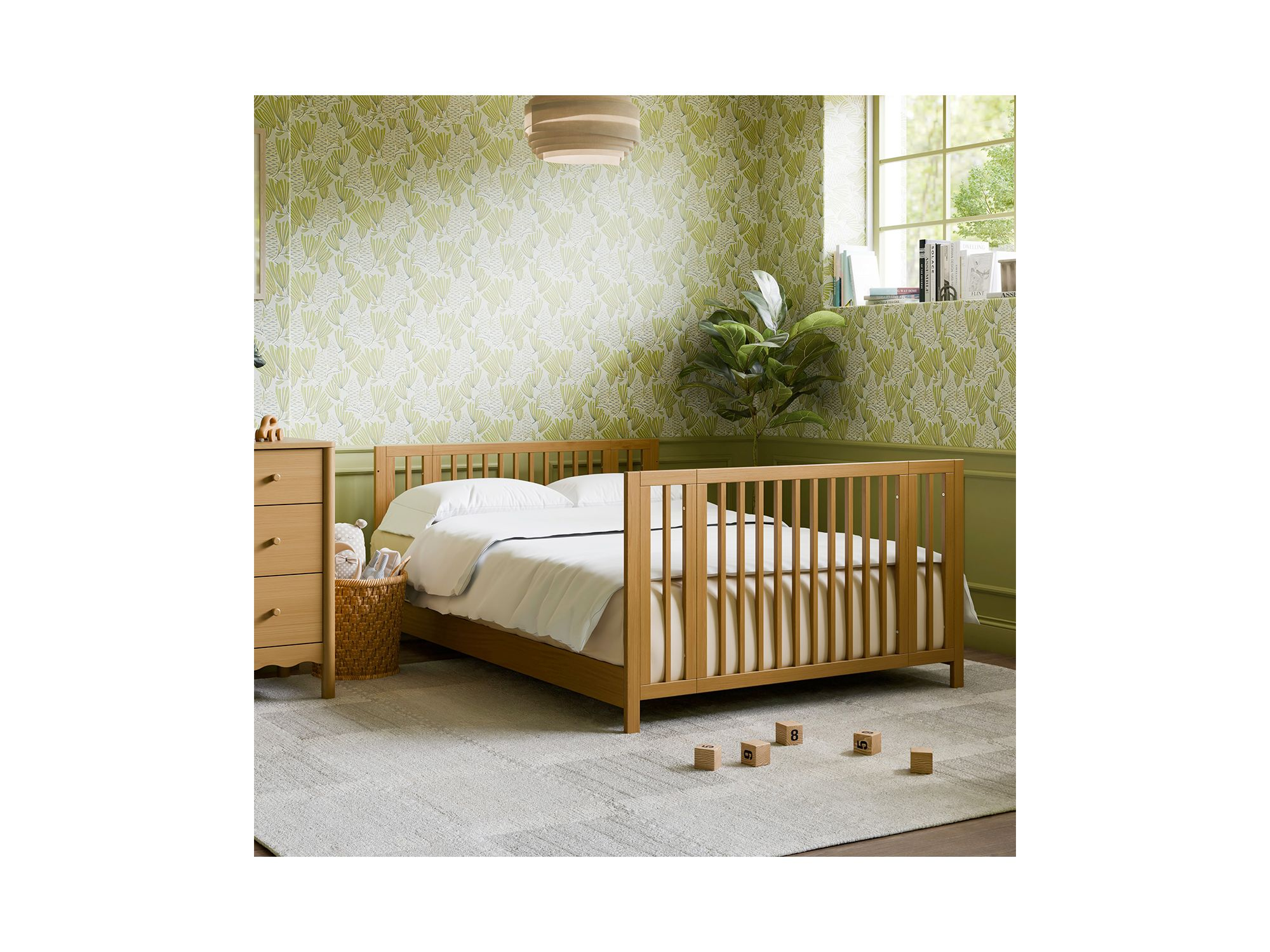 Rolli 9 in 1 Convertible All Stages® Crib with Bassinet & Toddler Bed Conversion Kits — Image 5