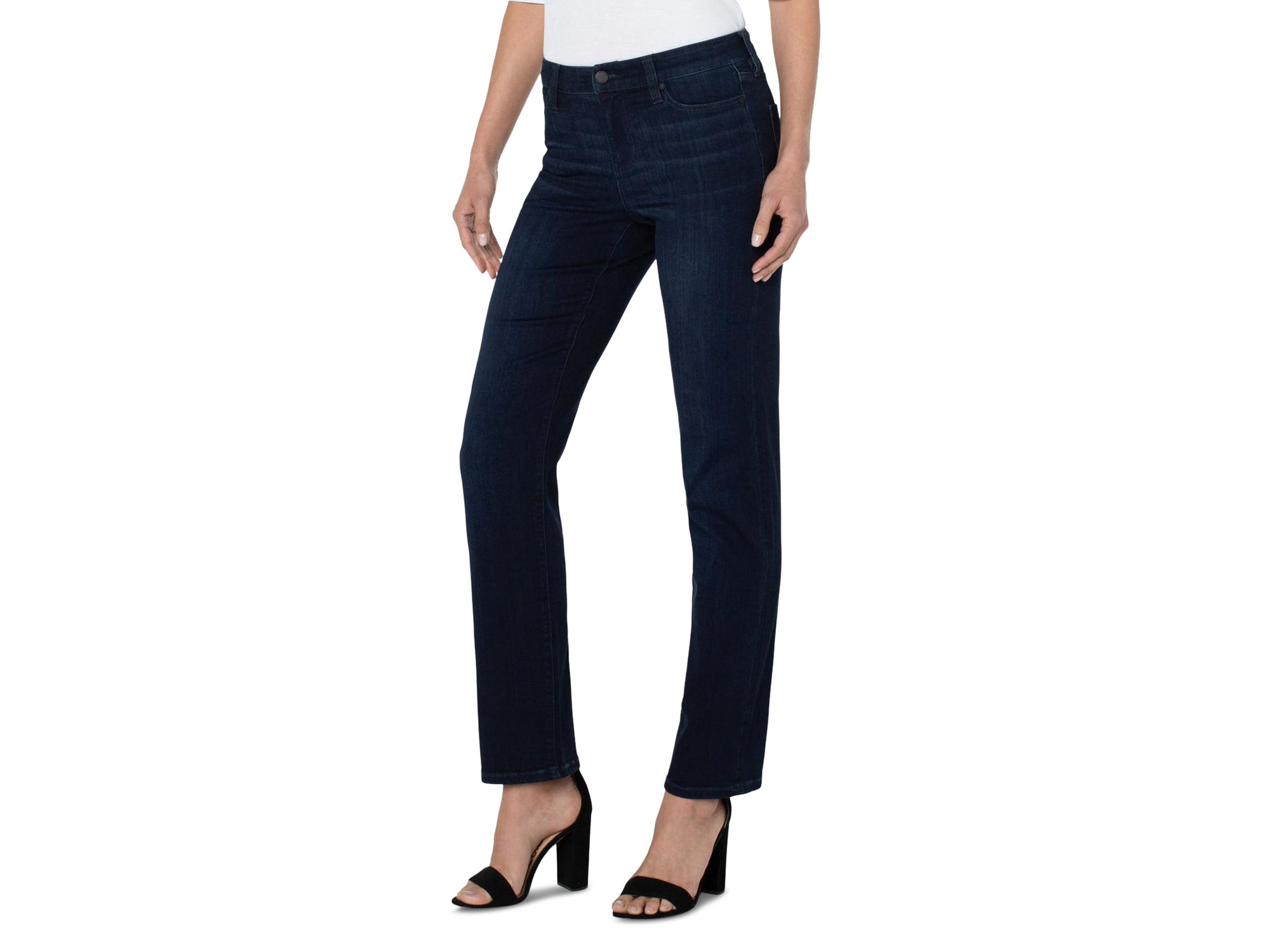 Sadie Mid Rise Straight Jeans in Halifax — Image 3