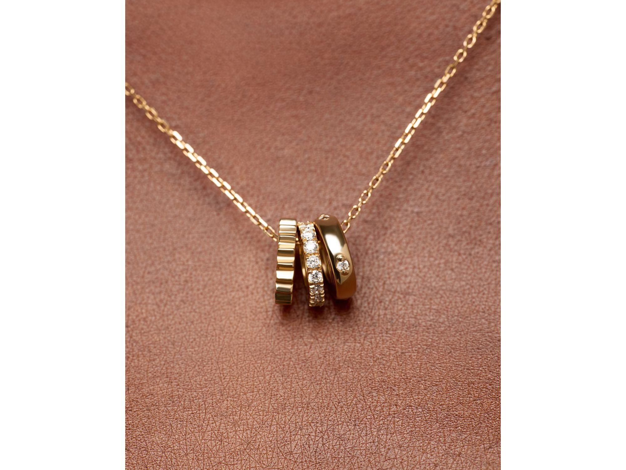 Solid Gold & Lab-Grown Diamond Zeno Charm Necklace — Image 4