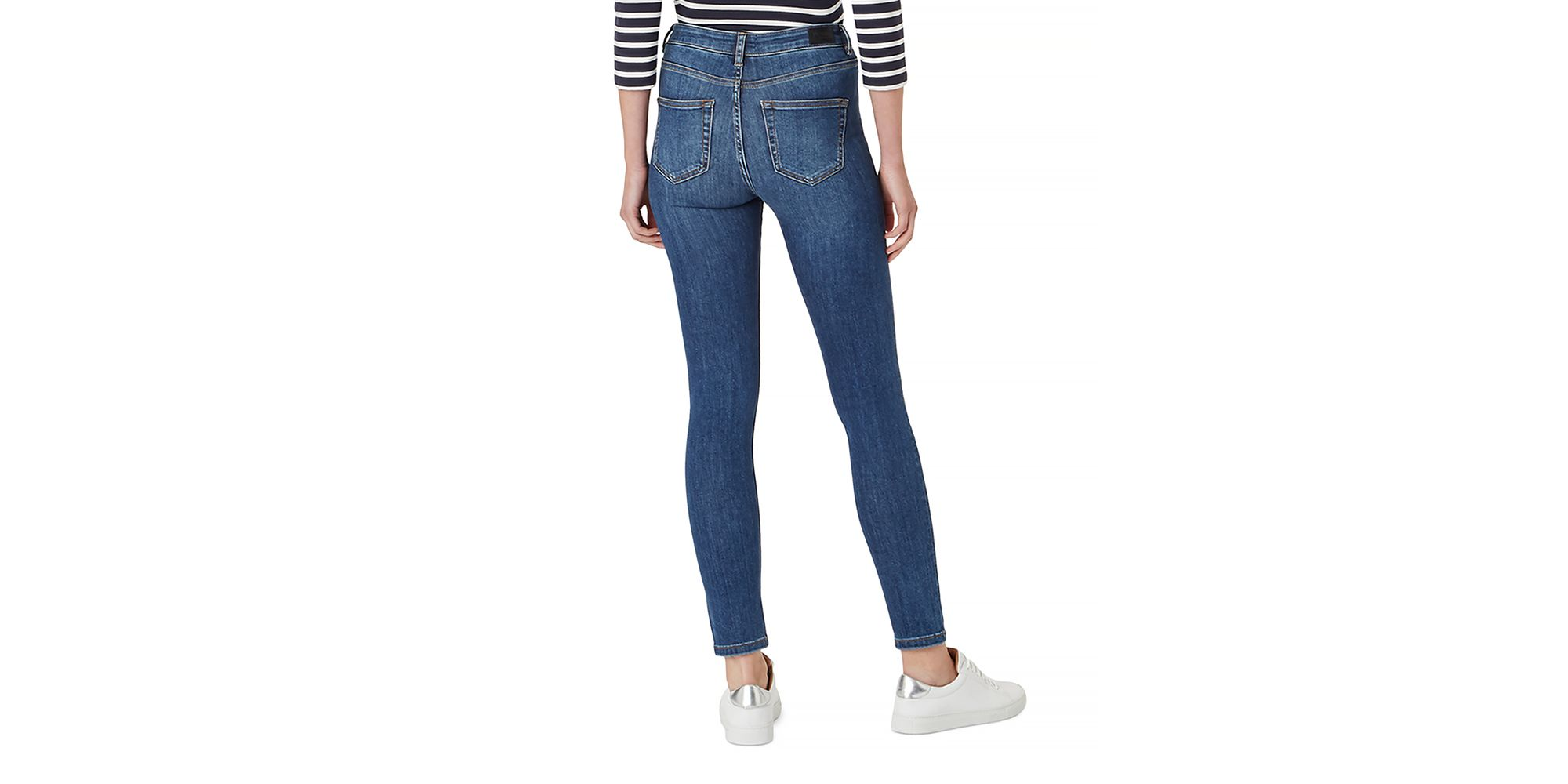 Gia Sculpting Skinny Jeans in Mid Wash — Image 4