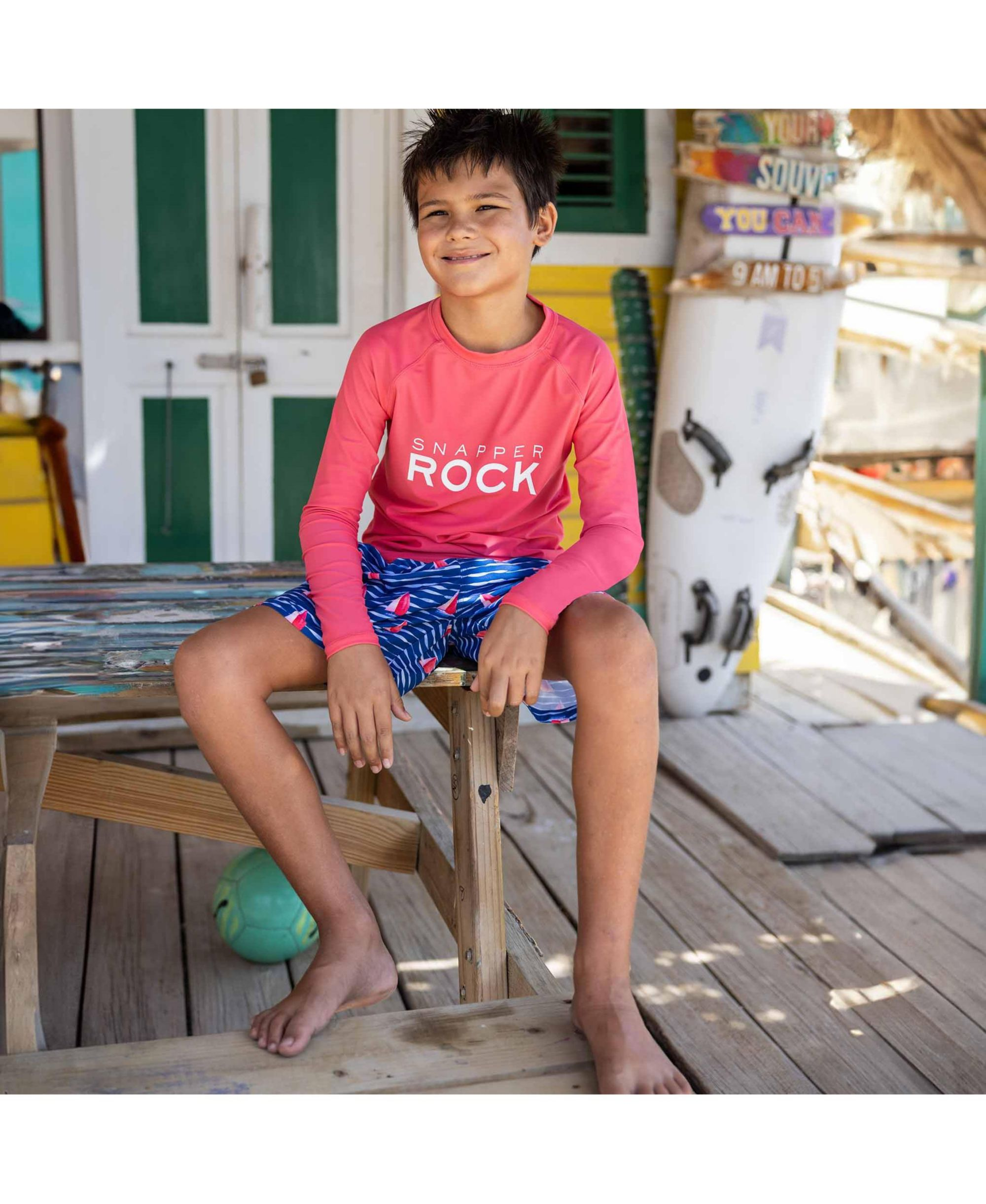 Boys' Sailboat Rock Swim Short - Little Kid, Big Kid — Image 3