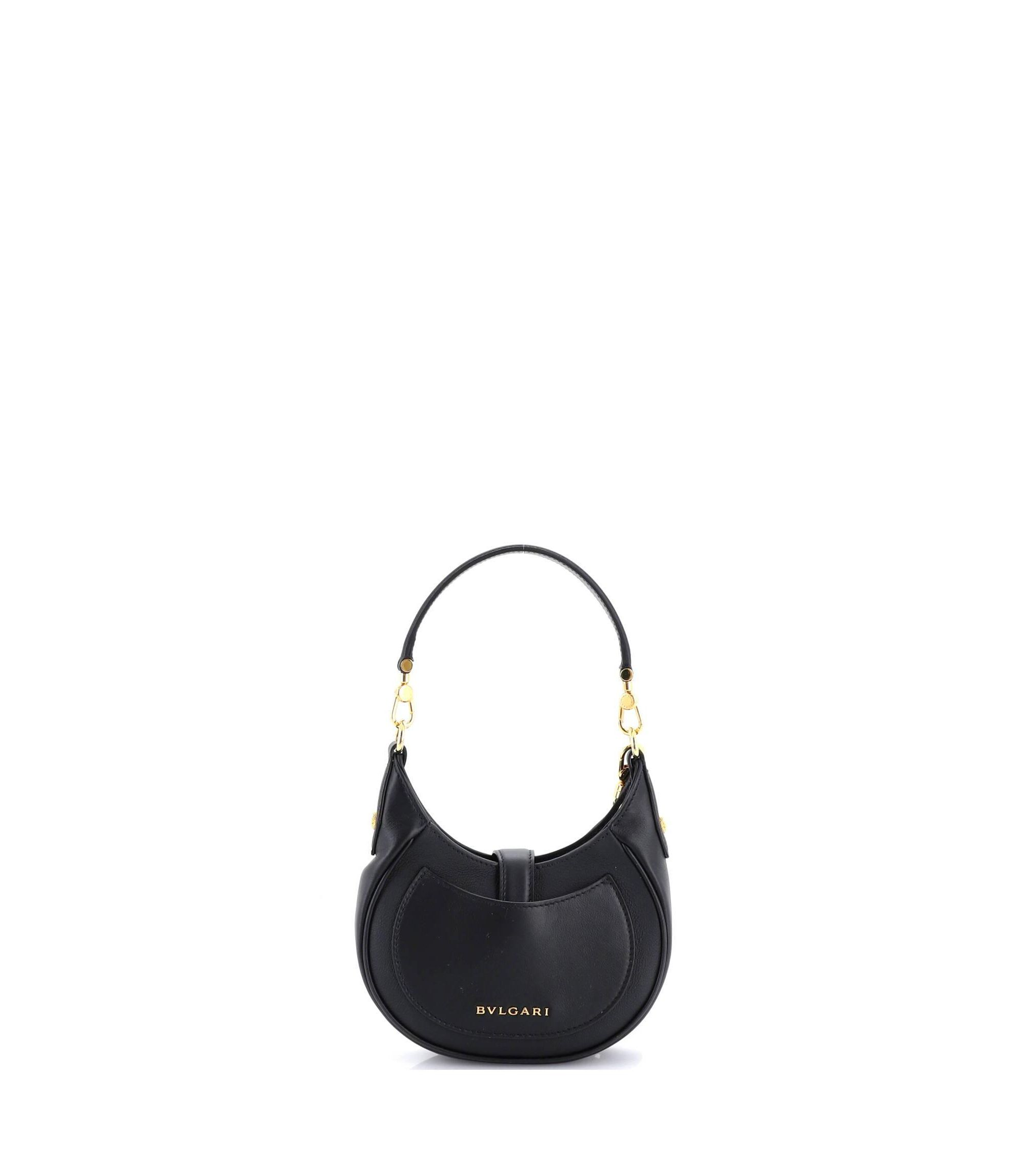 Mini Serpenti Ellipse Crossbody Bag Leather — Image 4
