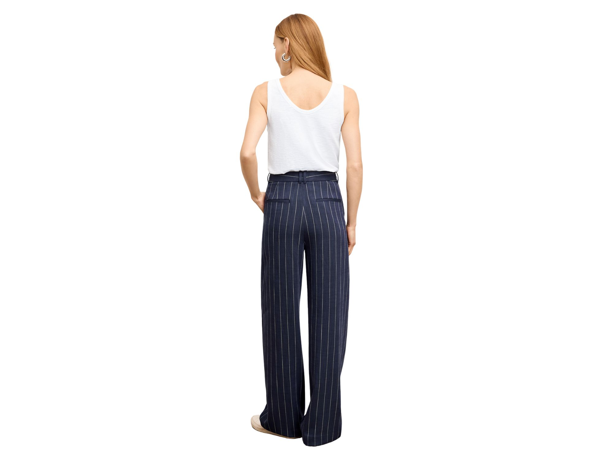 Fitz Pleated Women's Summer Pinstripe Trouser — Image 8