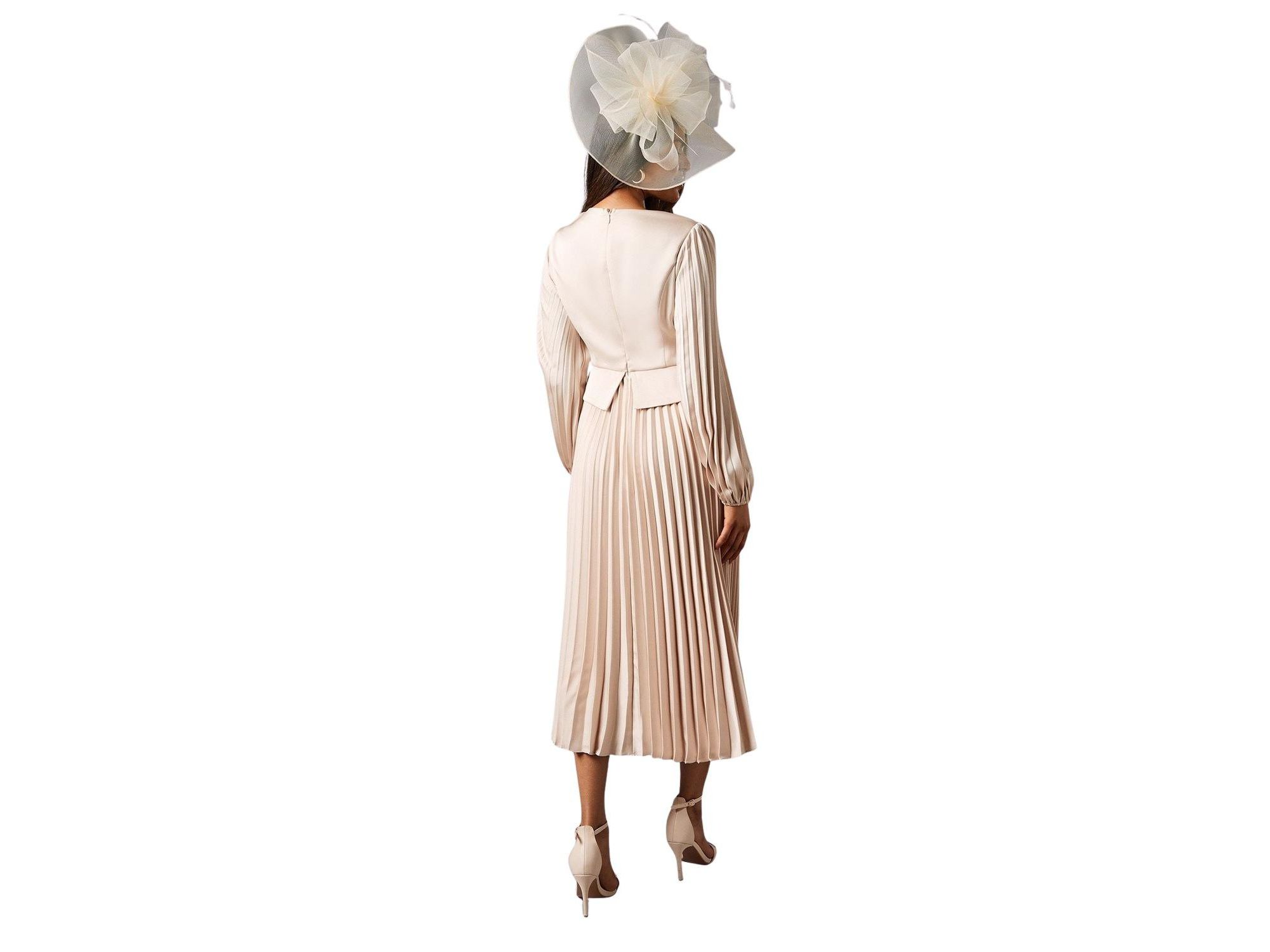 Petite Pleat Skirt Midi Dress — Image 4