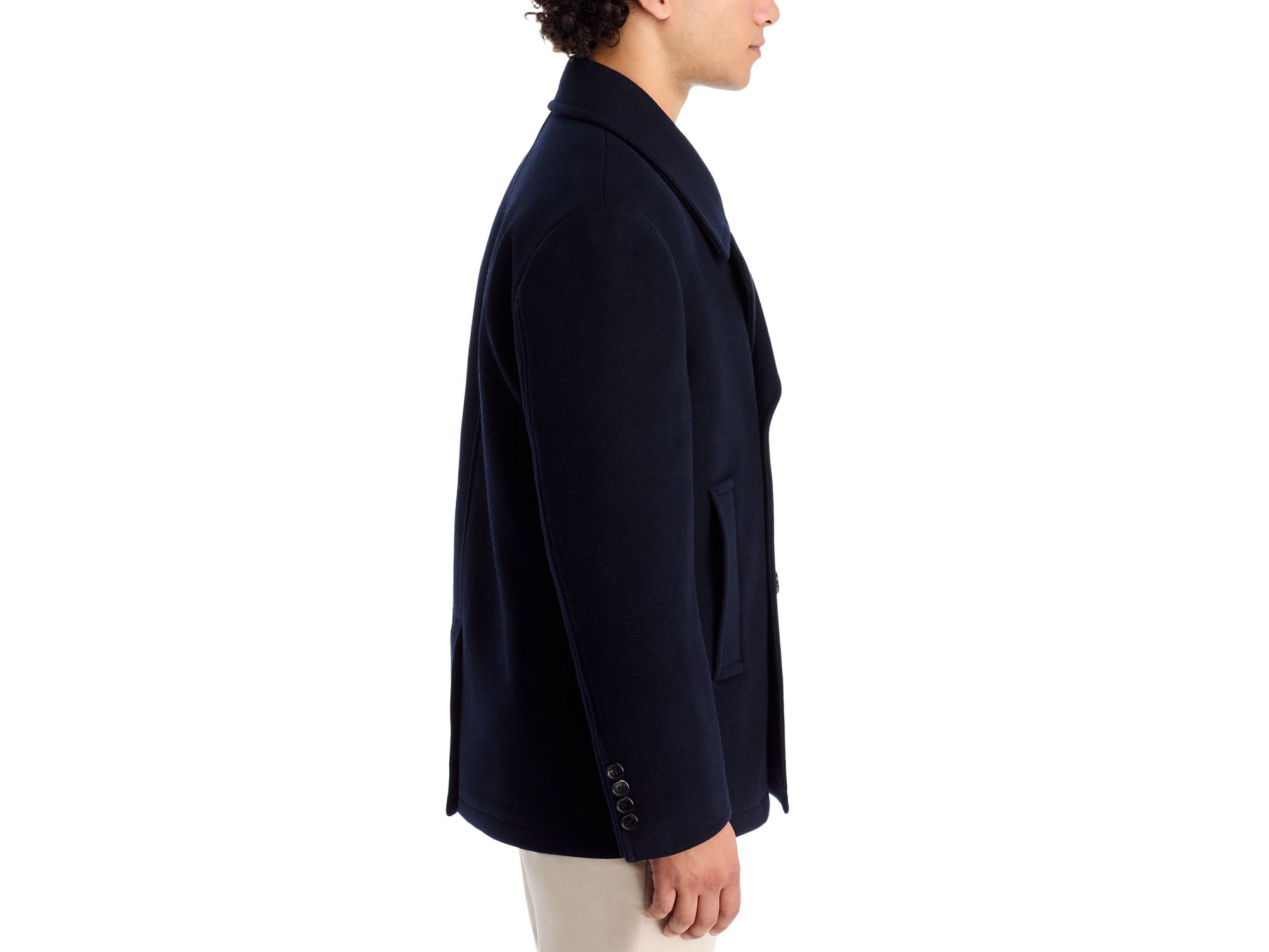 Wool & Cashmere Double Breasted Peacoat — Image 6