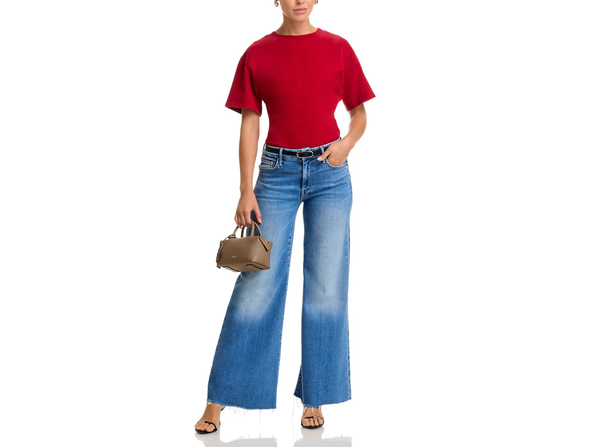 The Lil Roller Fray Wide Leg Jeans in Fan Favorite — Image 5