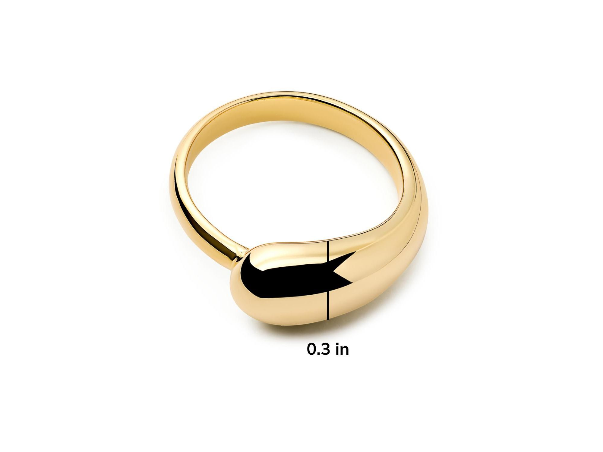 Bexley Brass Gold Band Ring — Image 5