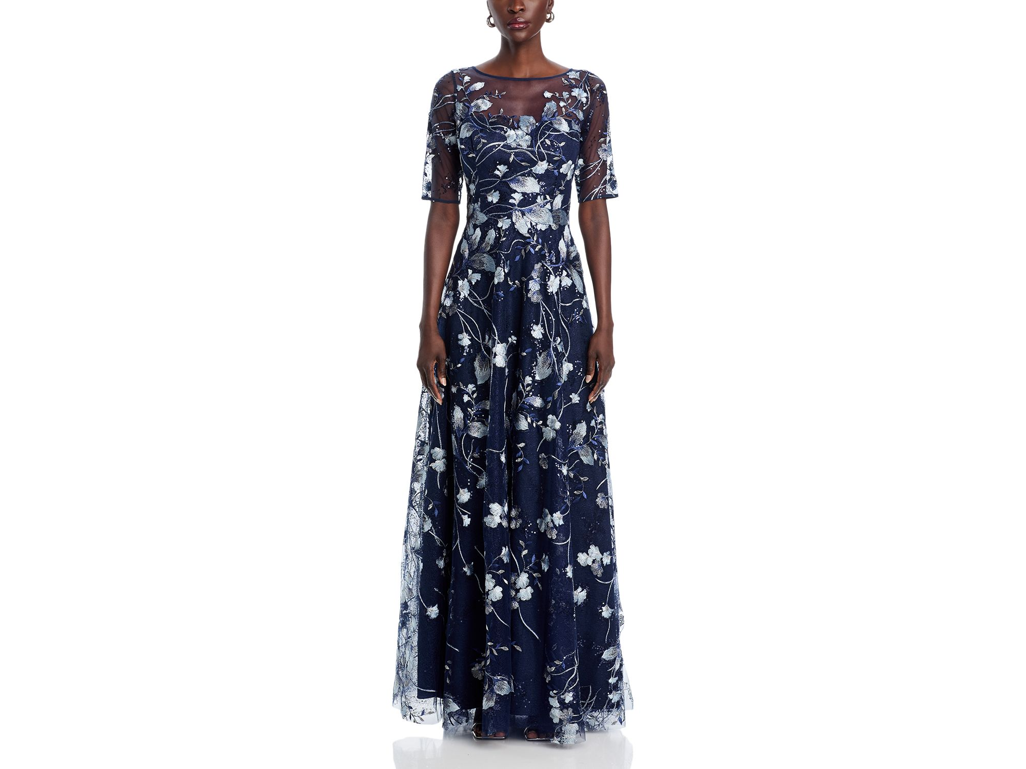 Floral Embroidered Gown — Image 6