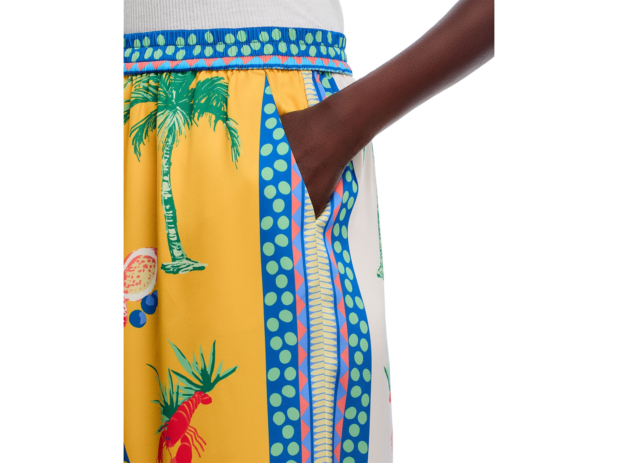 Printed Wide Leg Pants - Exclusive — Image 3