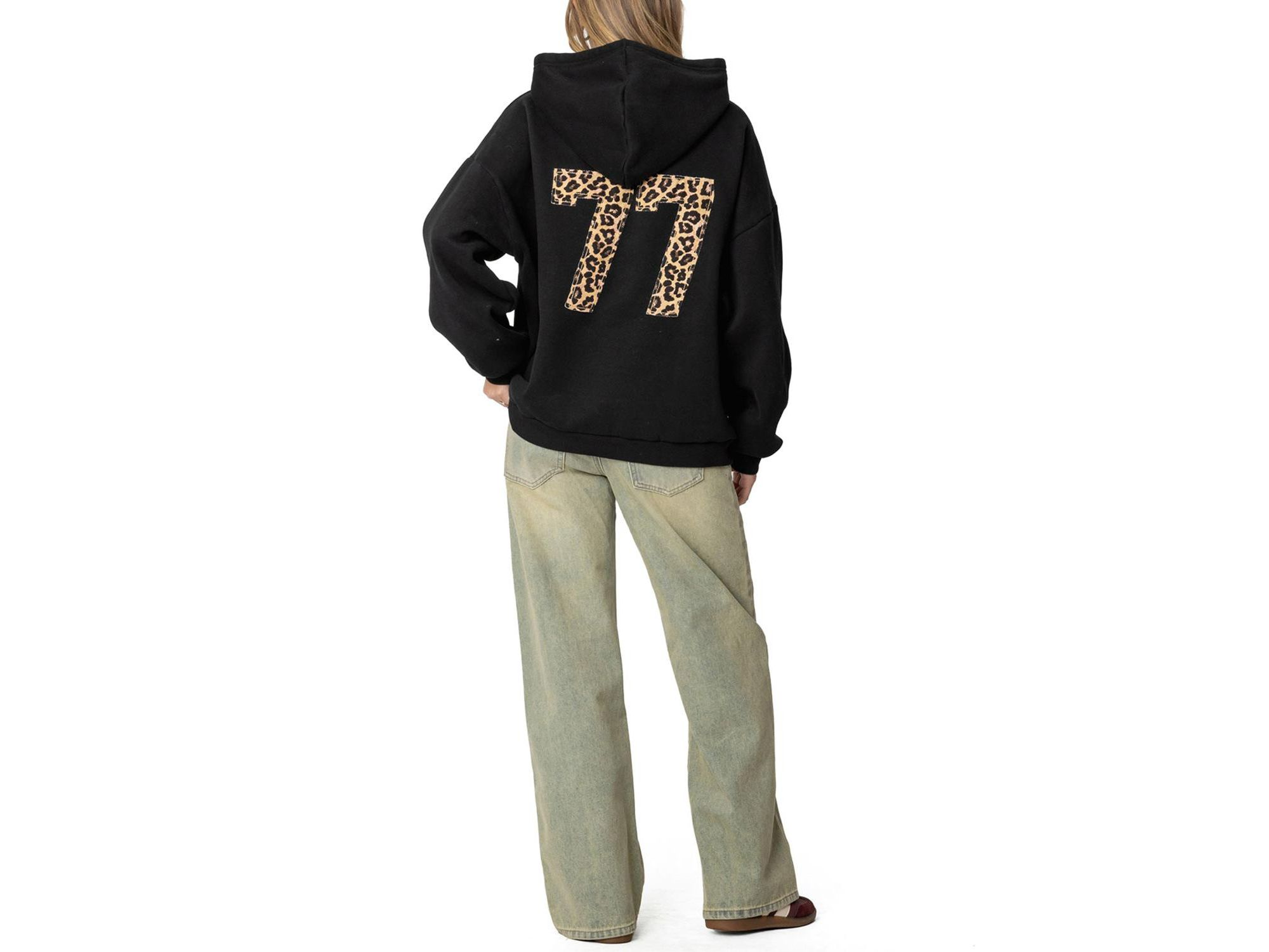 Leopard 77 Oversized Hoodie — Image 3