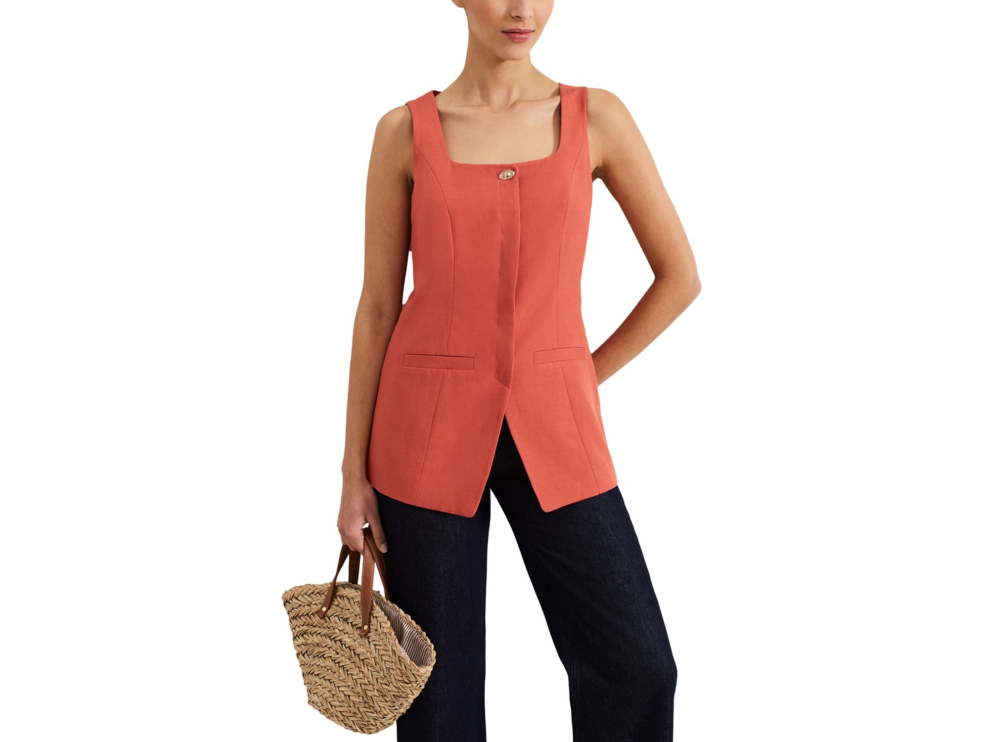 Lottie Square Neck Waistcoat — Image 6