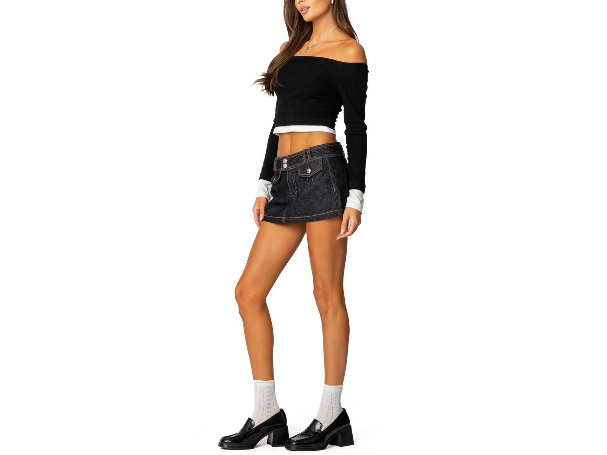 Jovi Layered Off Shoulder Top — Image 3