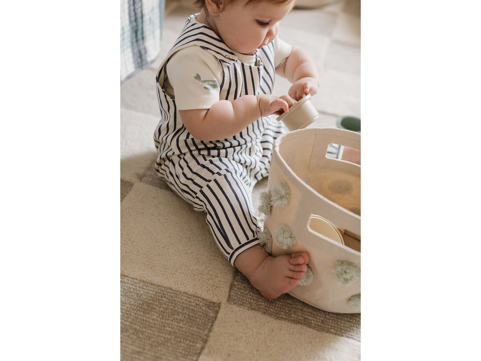 Unisex Stripes Away Overall - Baby — Image 4