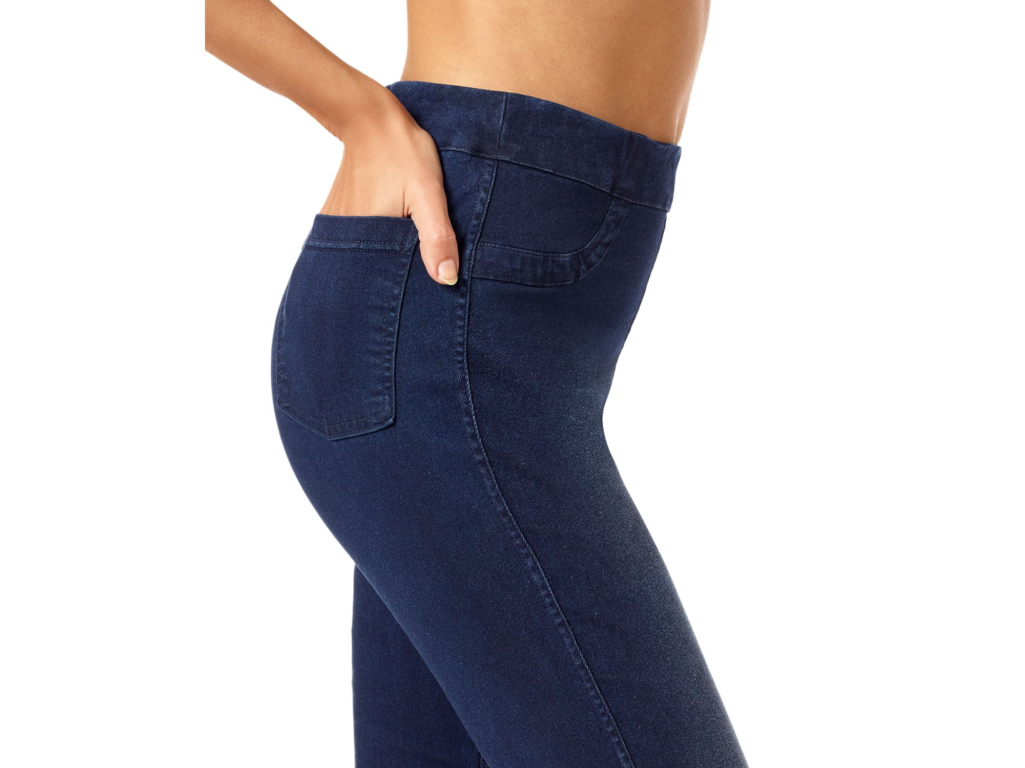 Reversible Denim Leggings — Image 3