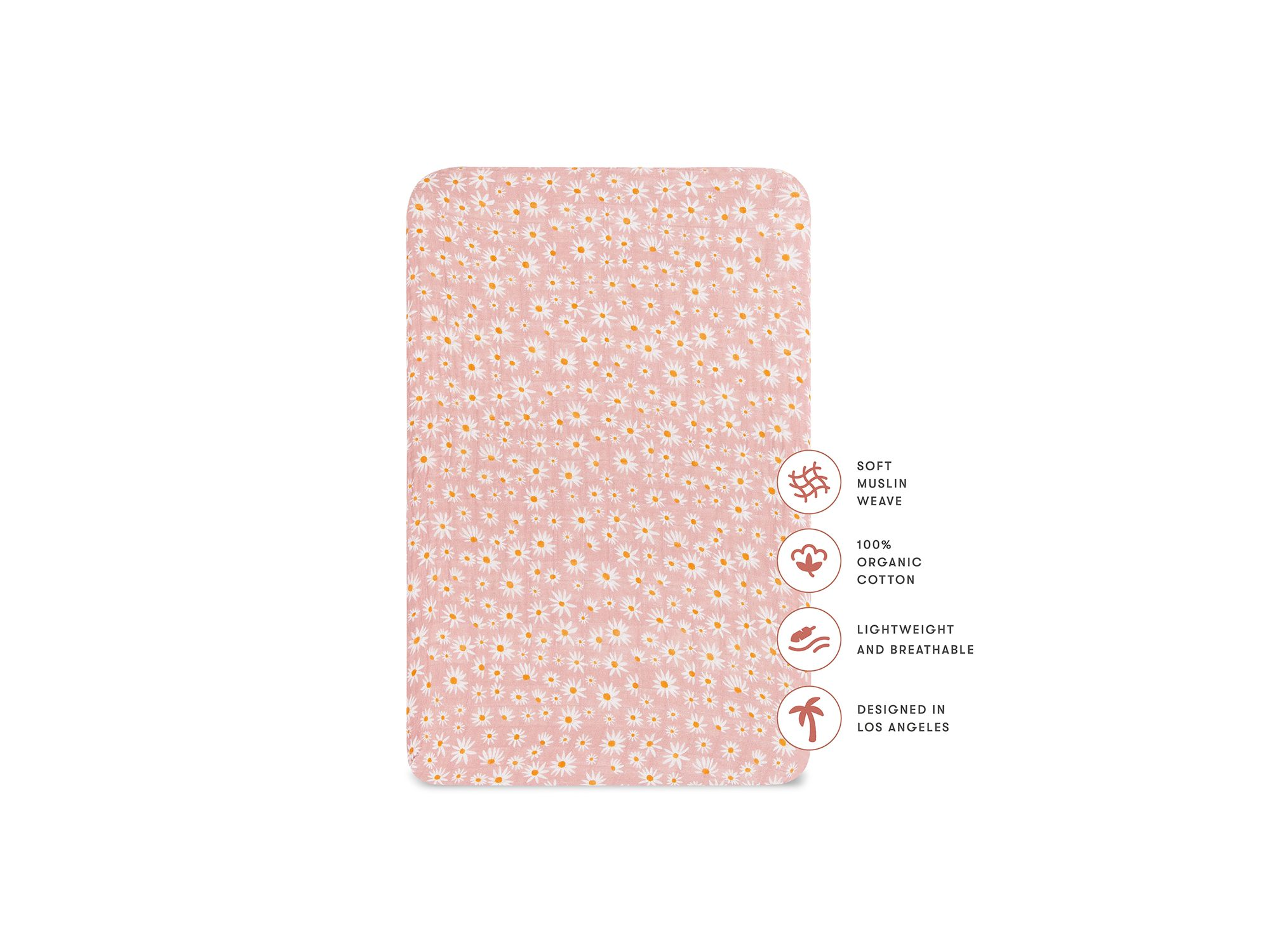 All Stages Bassinet Sheet in GOTS Certified Organic Muslin Cotton — Image 7