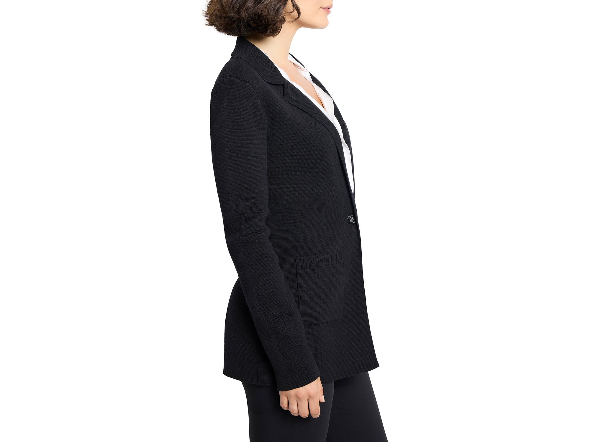 Elegant Knit Blazer — Image 3