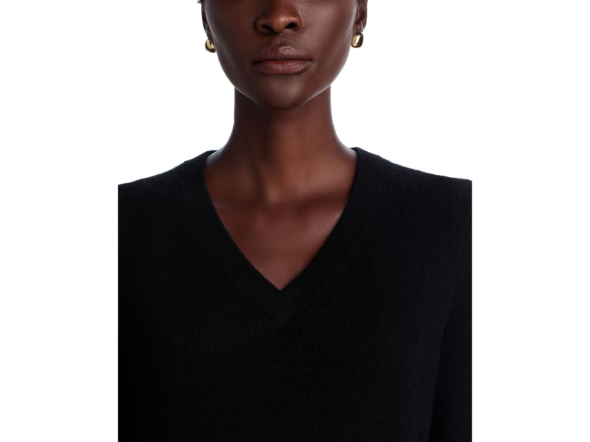 100% Cashmere V Neck Sweater - Exclusive — Image 3