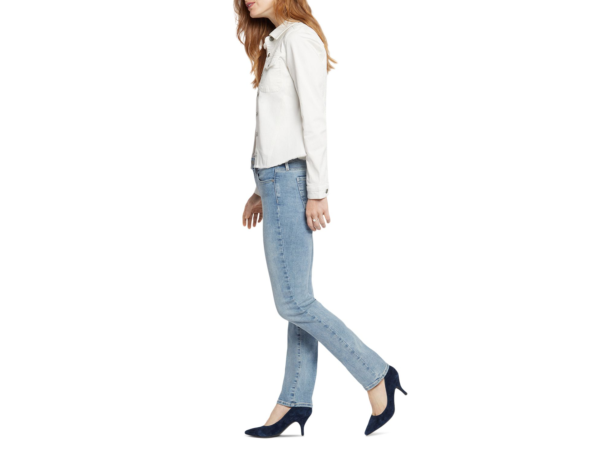 Frayed Hem Denim Jacket — Image 6