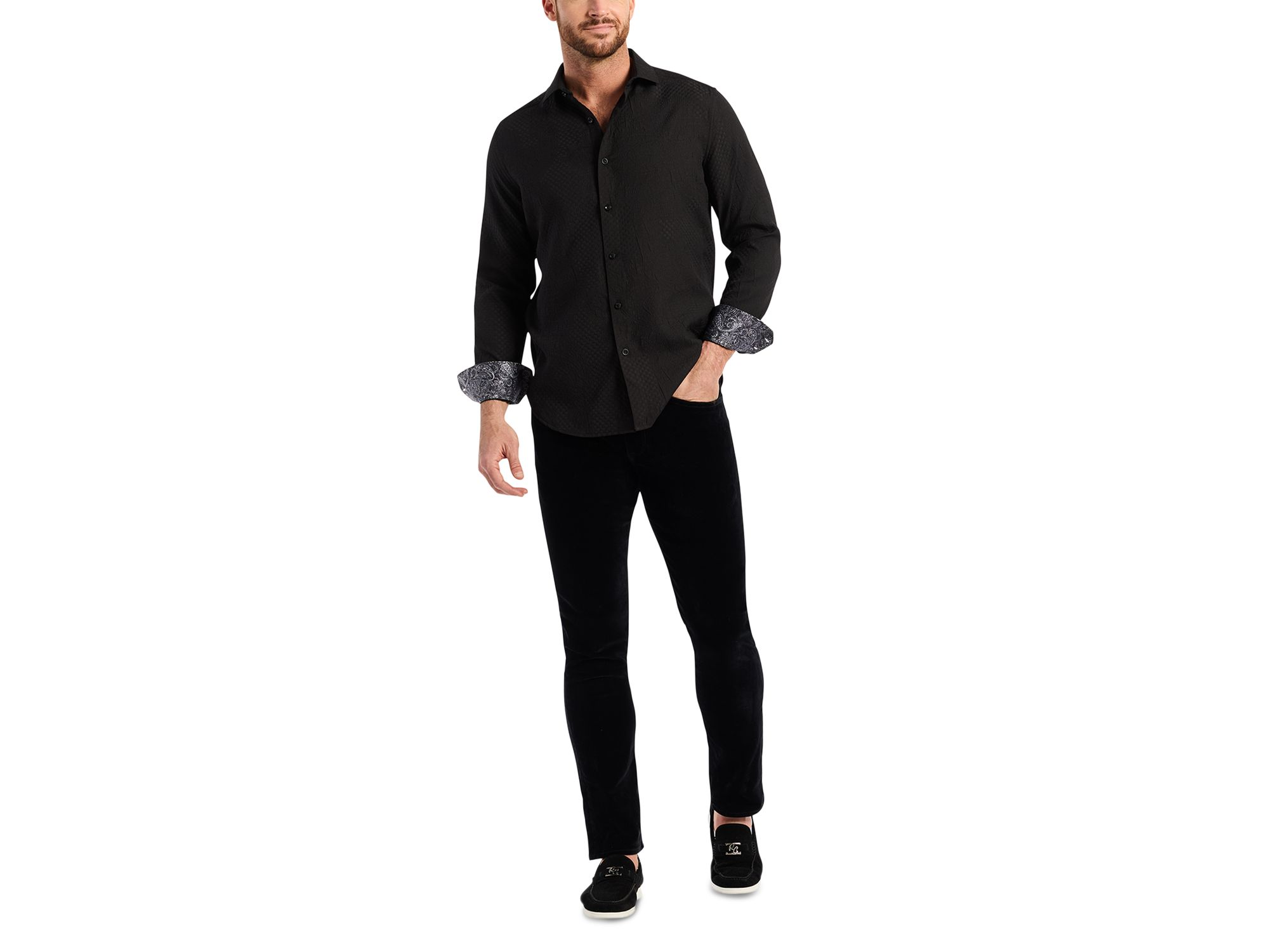 Devonshire Long Sleeve Woven Shirt — Image 6