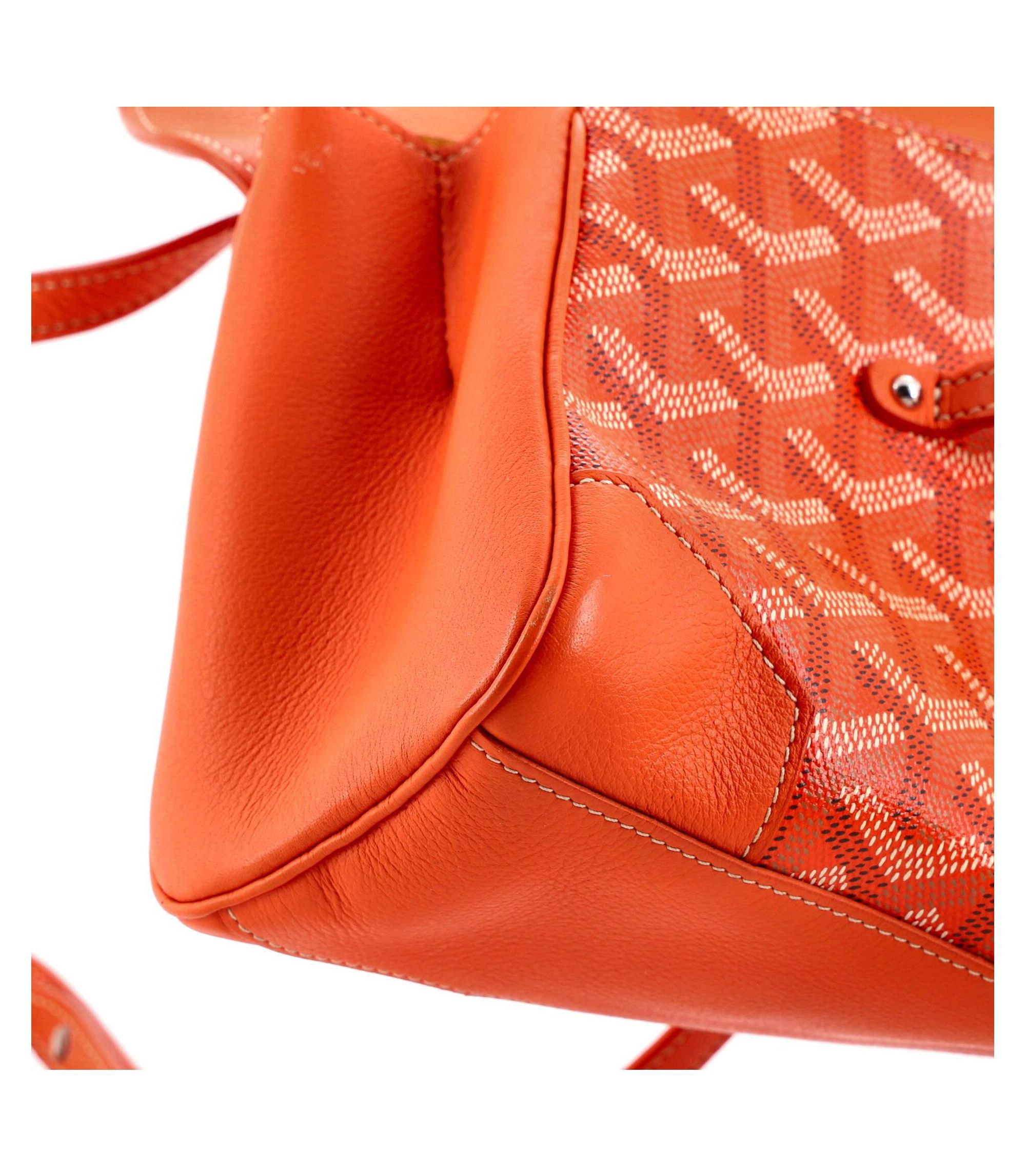 Mini Saigon Top Handle Bag Coated Canvas with Leather — Image 5