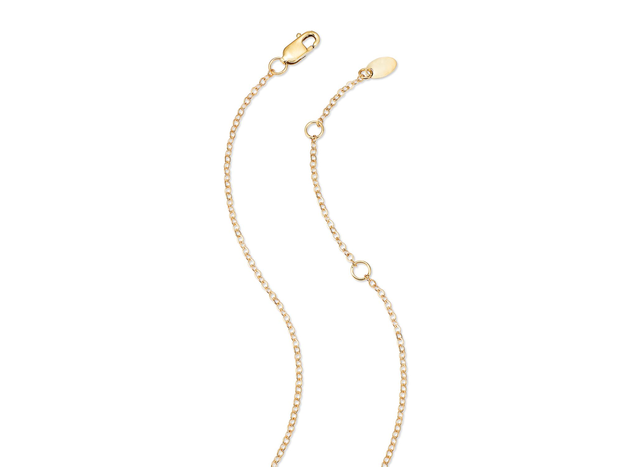 Blue Lapis Pendant Necklace in 14K Yellow Gold, 18-19" — Image 4