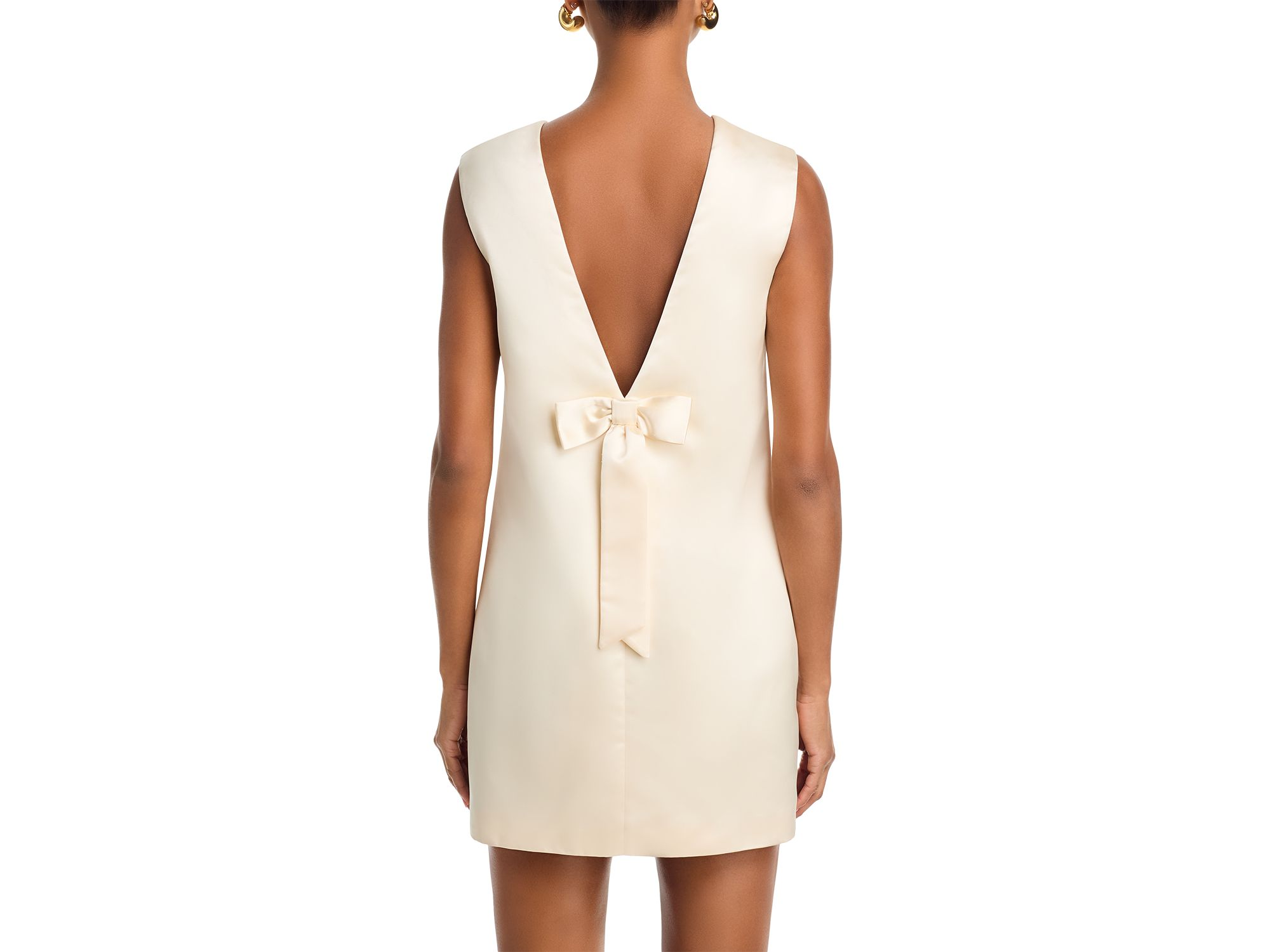 Jaxon Satin Bow Shift Dress — Image 7