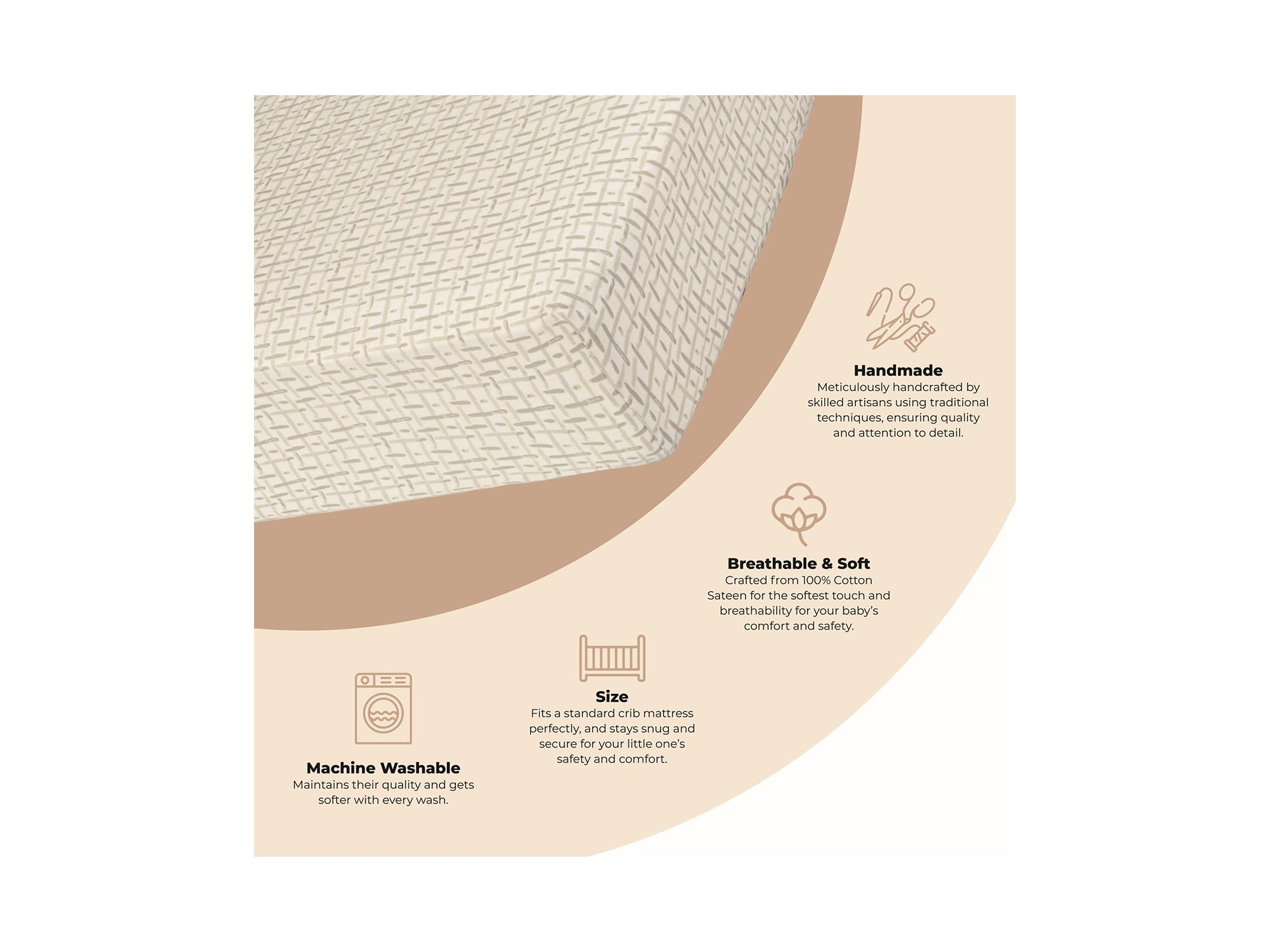 Cove Fitted Crib Sheet — Image 6