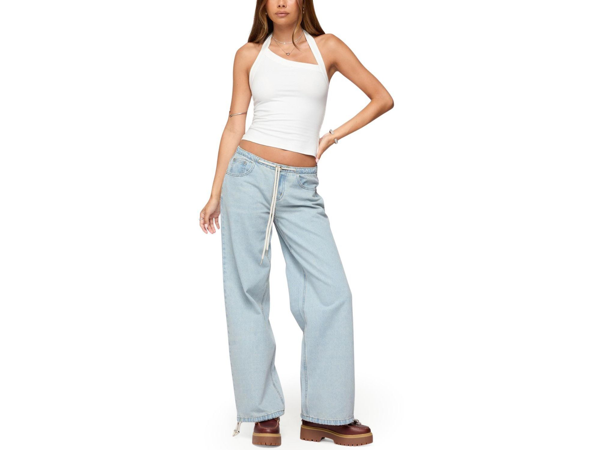 Kylan Asymmetric Halter Top — Image 3