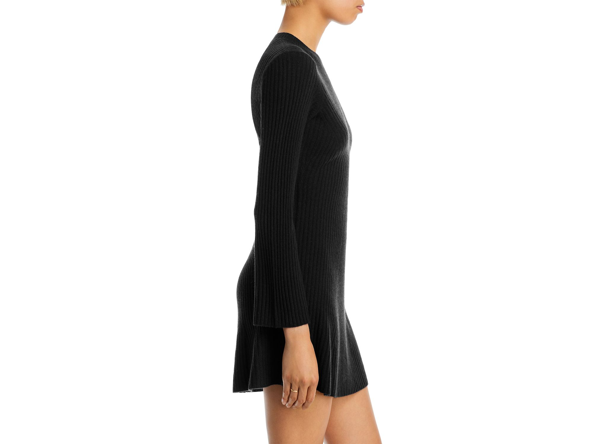 100% Cashmere Contour Ribbed Mini Dress - Exclusive — Image 11