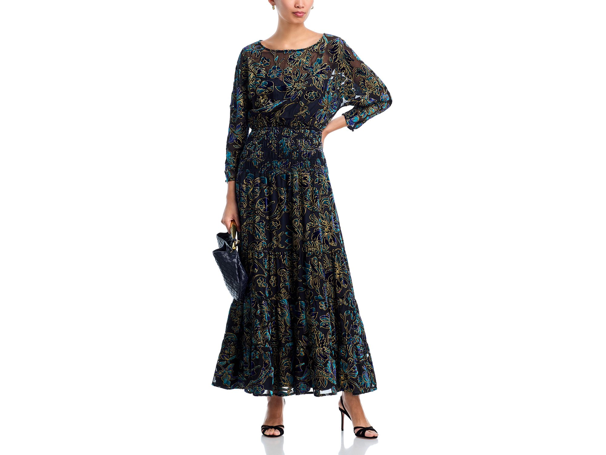 Velvet Burnout Maxi BOHO Dress - Exclusive — Image 6