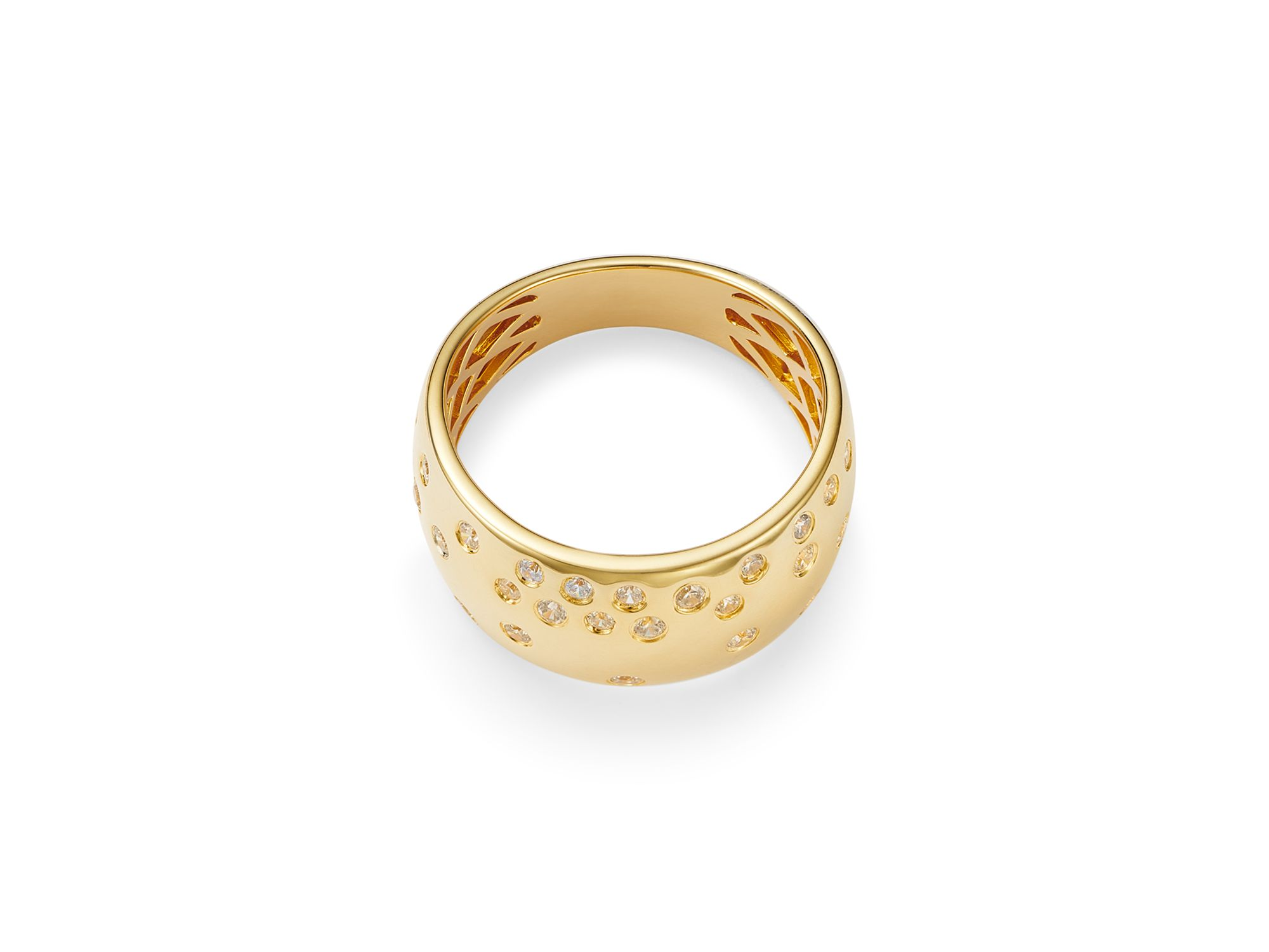 Diamond Bezel Band in 14K Yellow Gold, 0.33 tcw — Image 5