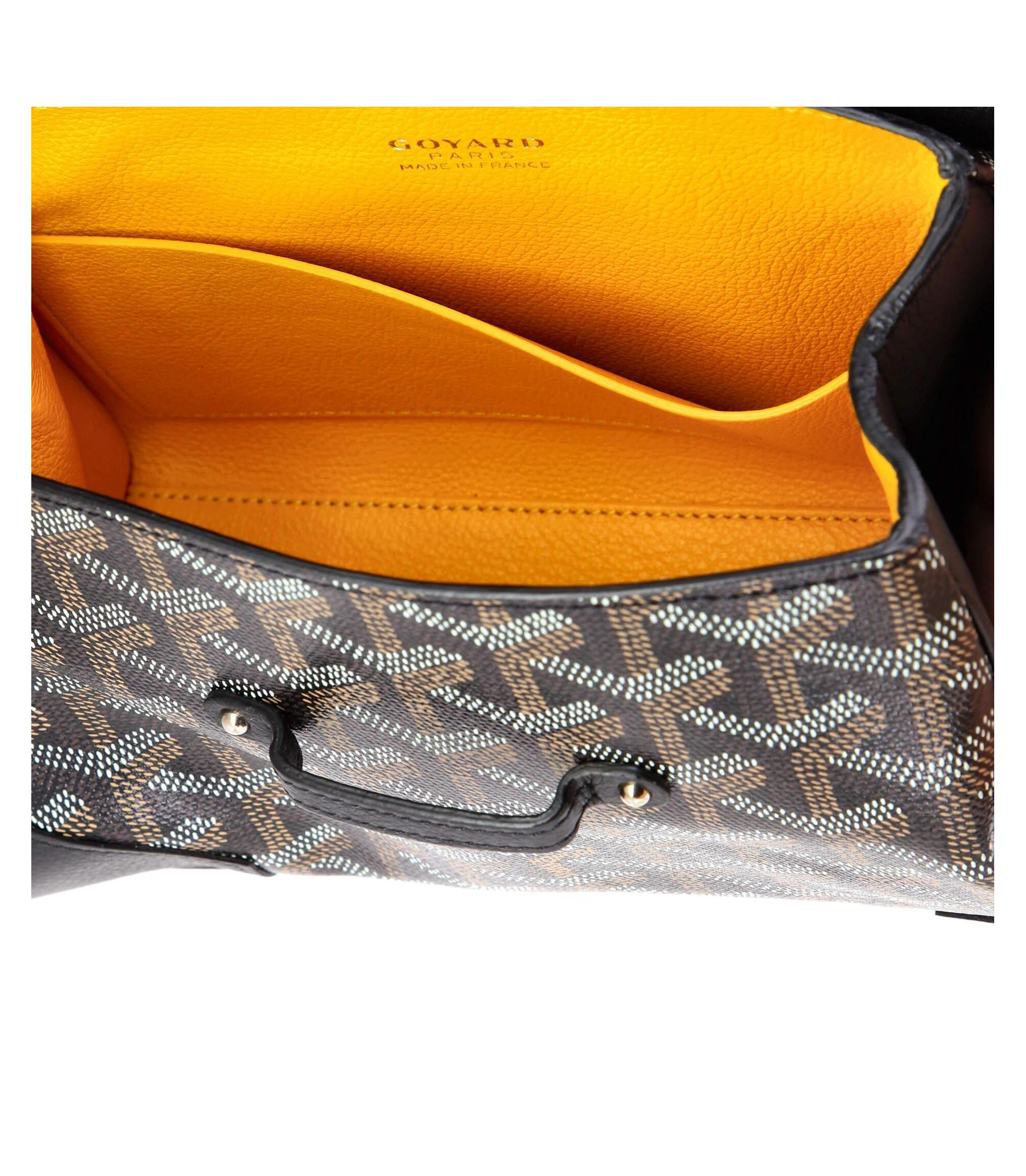 Mini Saigon Top Handle Bag Coated Canvas with Leather — Image 3