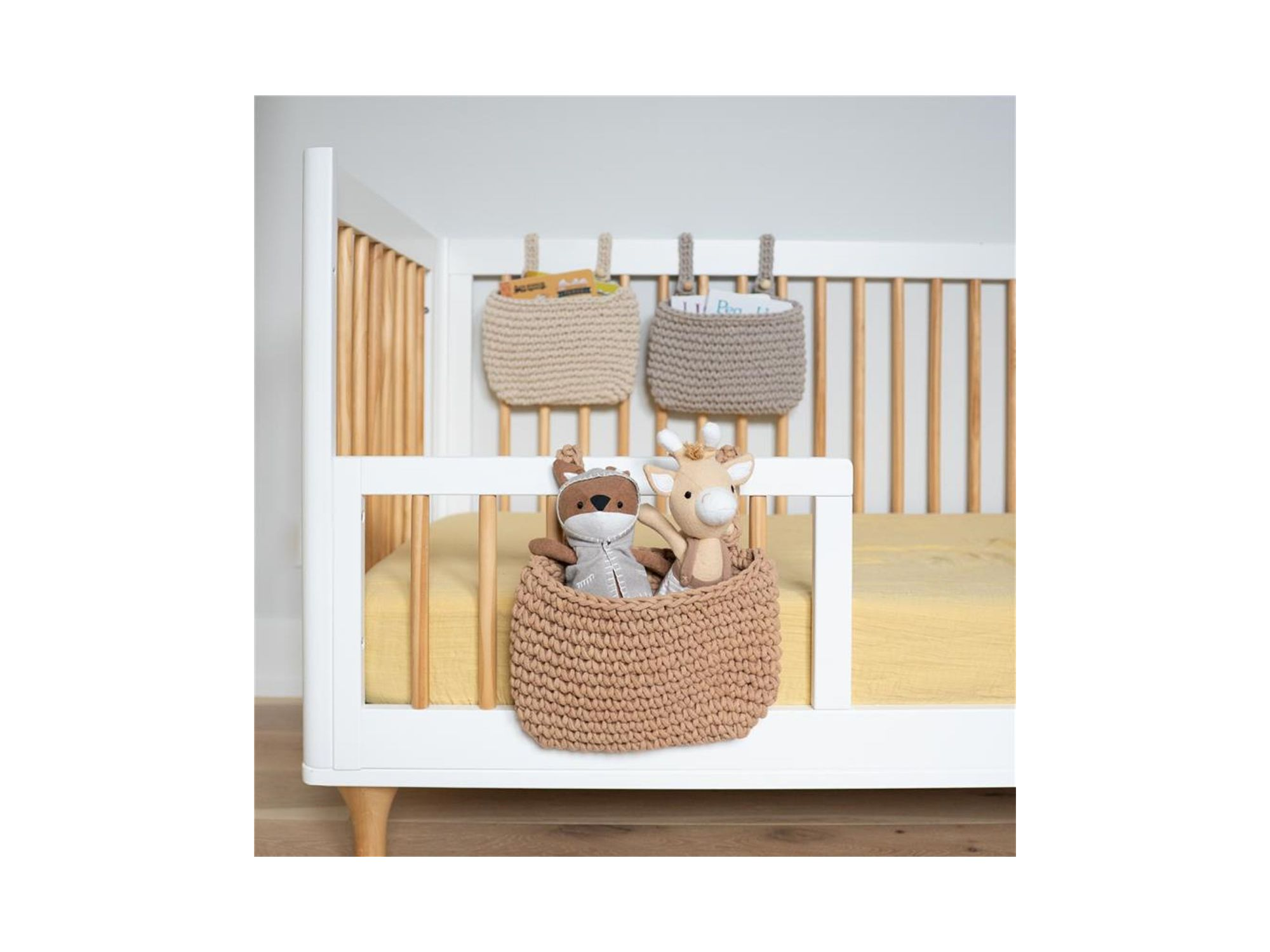 Charlie Farmhouse Crochet Crib Storage, 3 Pack — Image 5