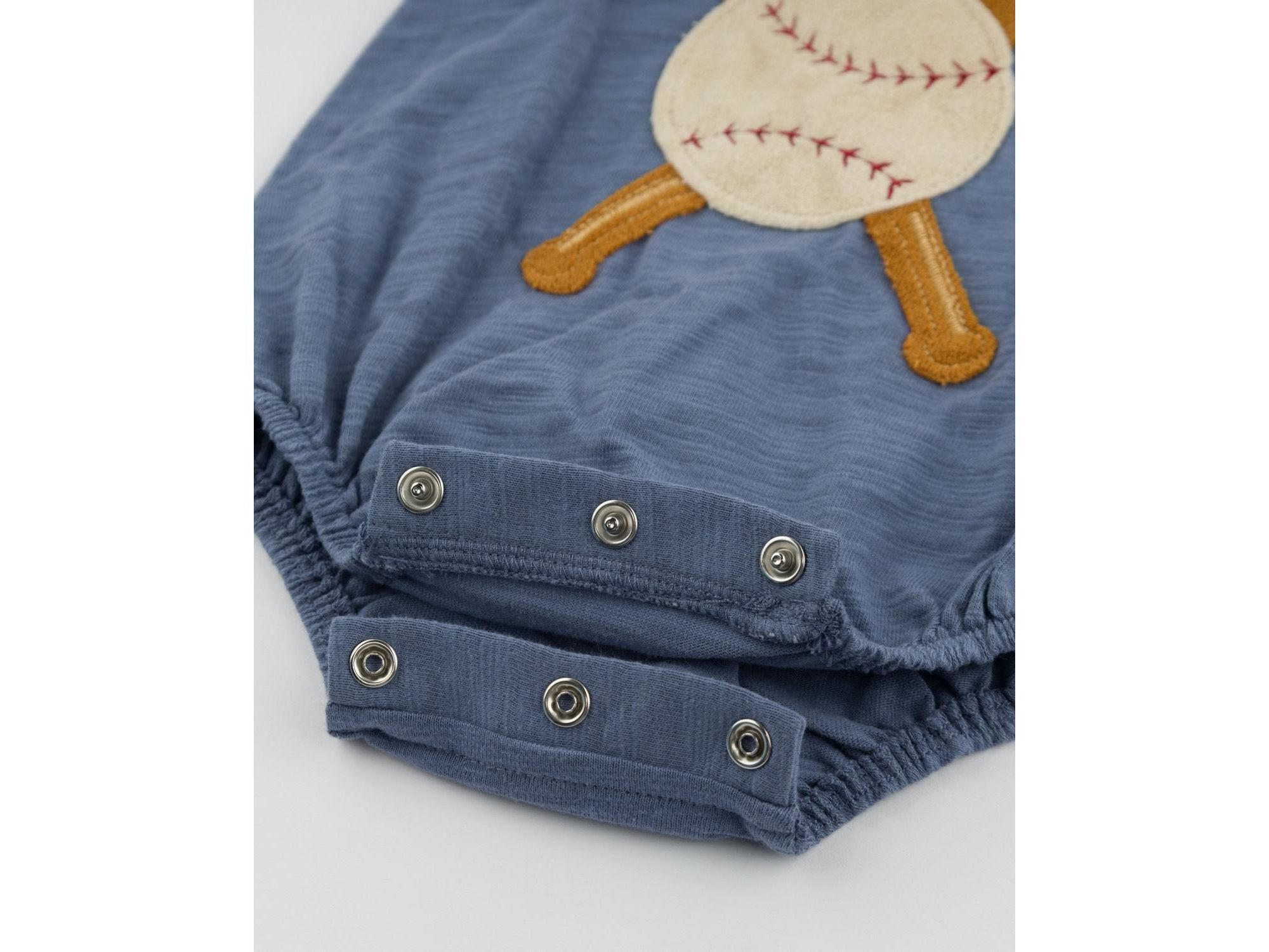 Boys' Slub Bubble - Baseball Applique - Baby — Image 3