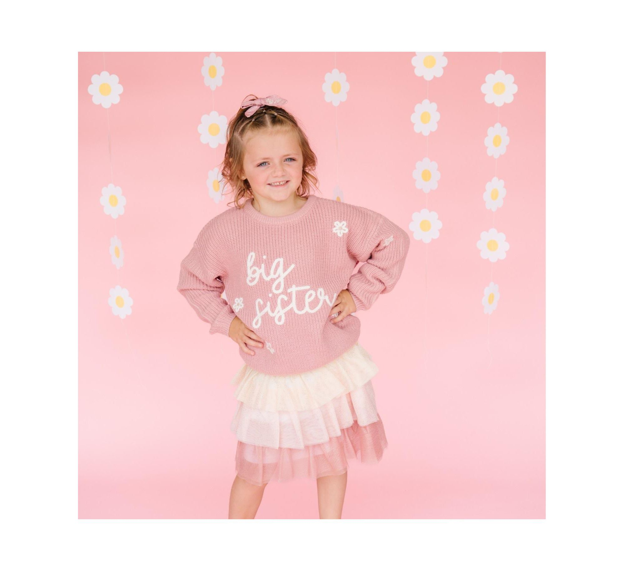 Girls' Big Sister Knit Sweater - Little Kid, Big Kid — Image 5